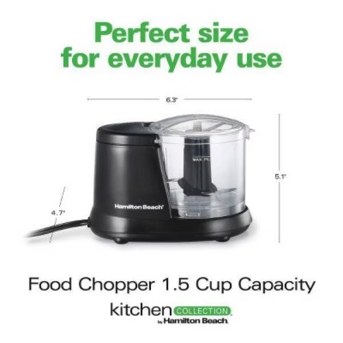 Kitchen Collection By Hamilton Beach 1.5 Cup Food Chopper 72410KC