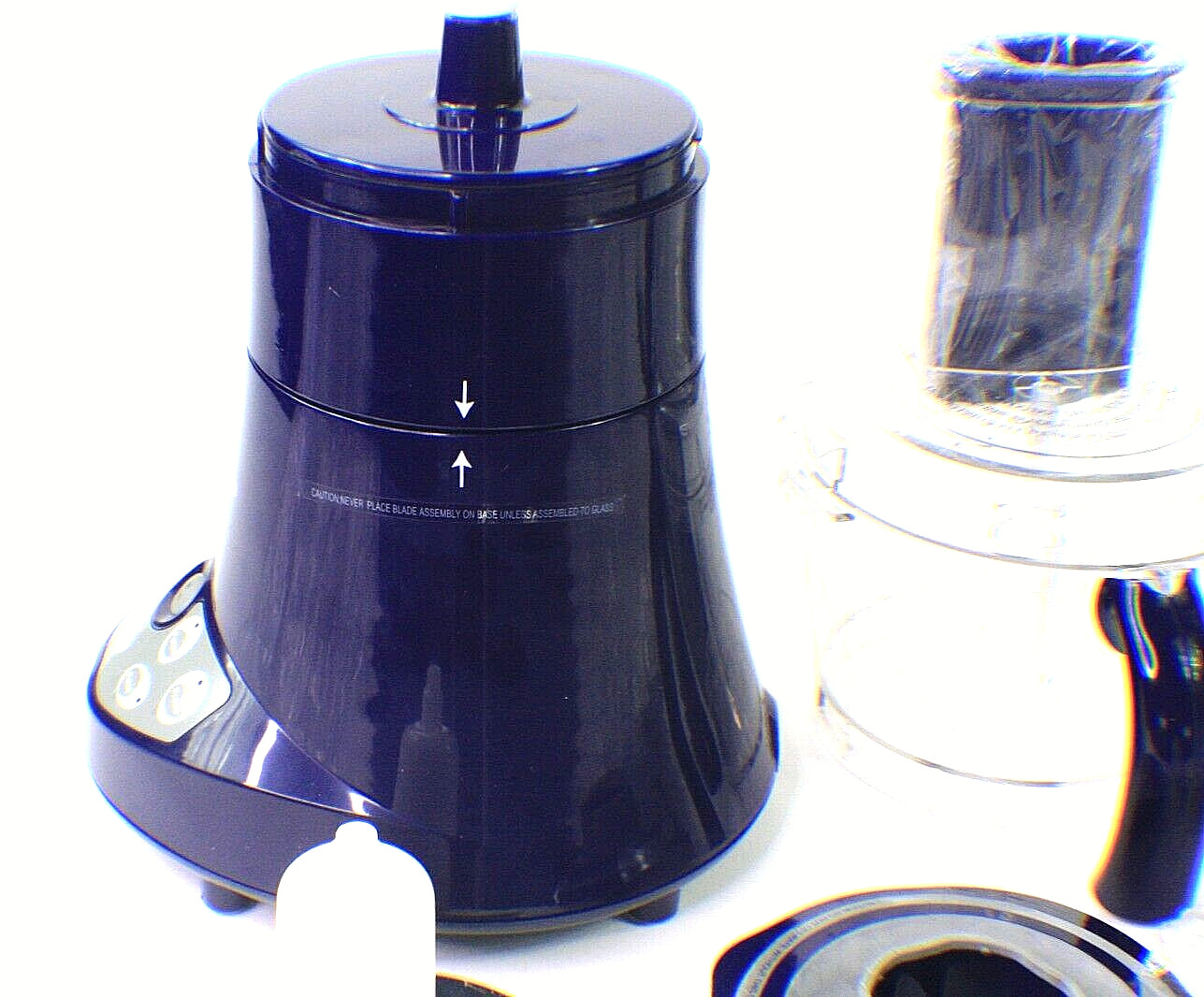 NEW Wolfgang Puck Bistro Collection Food Processor BLUE BBLFP001 W/ Blades
