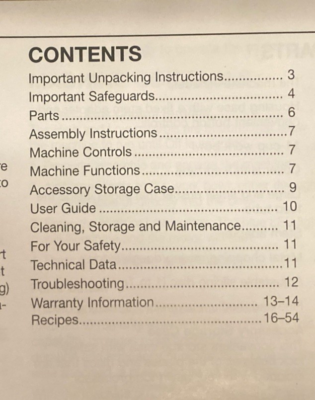 Cuisinart 11 Cup Food Processor CFP-22 Owner’s Manual & Recipes 56 Pages