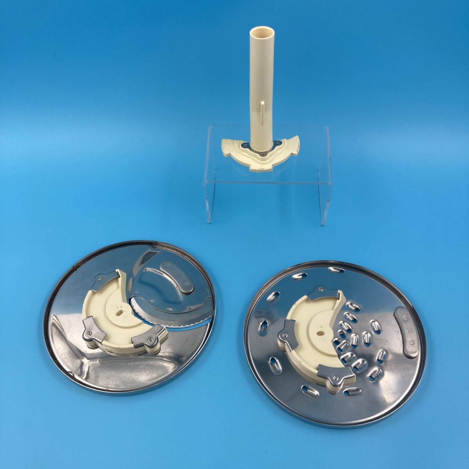 Cuisinart Food Processor DLC-7 Stem Adapter DLC-039ATX & Blades DLC-037TX 044TX