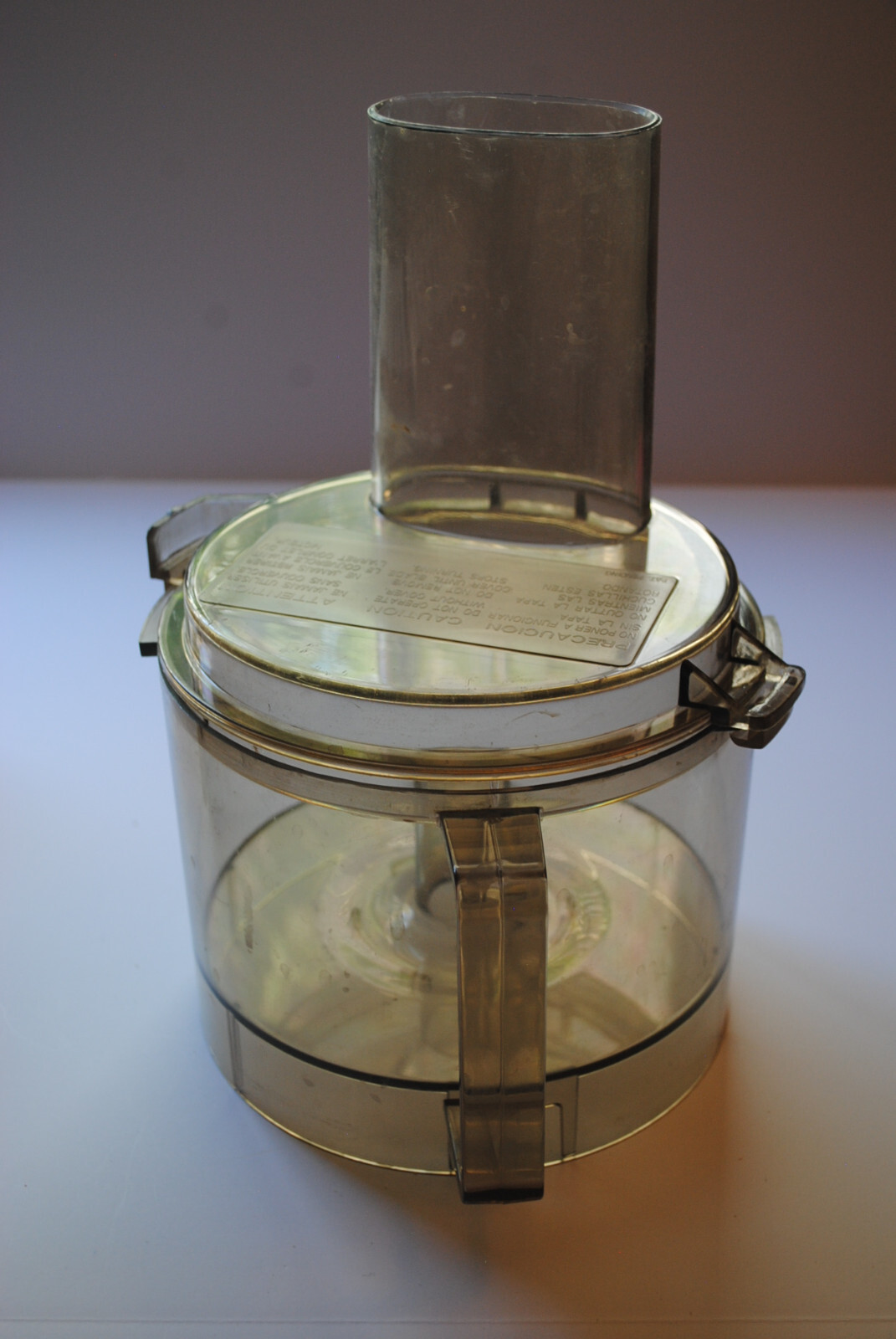 Vintage Sunbeam food processor 2Qt bowl with lid and pusher for model 14046