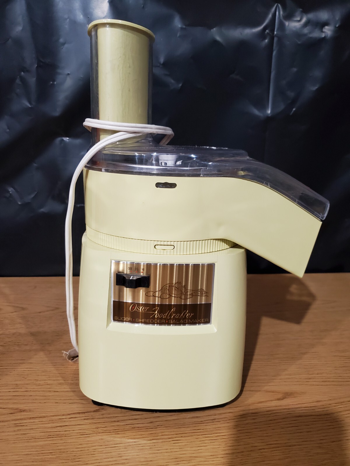 Vintage Oster Food Crafter W/ 3 Blades – 70s Era, Works Great, Blades Sharp.