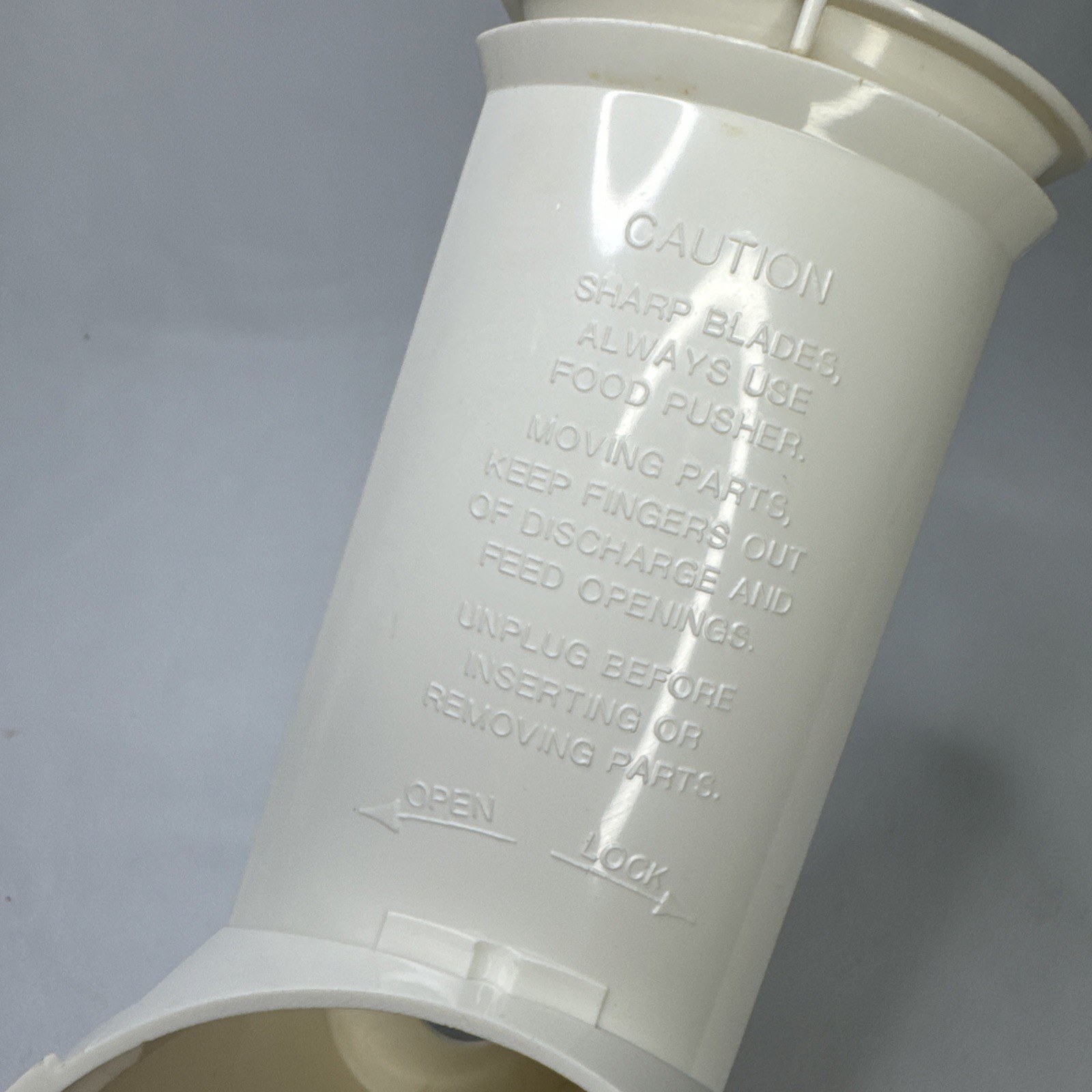 PRESTO PROFESSIONAL SALAD SHOOTER OEM PARTS FOOD CHUTE & PUSHER