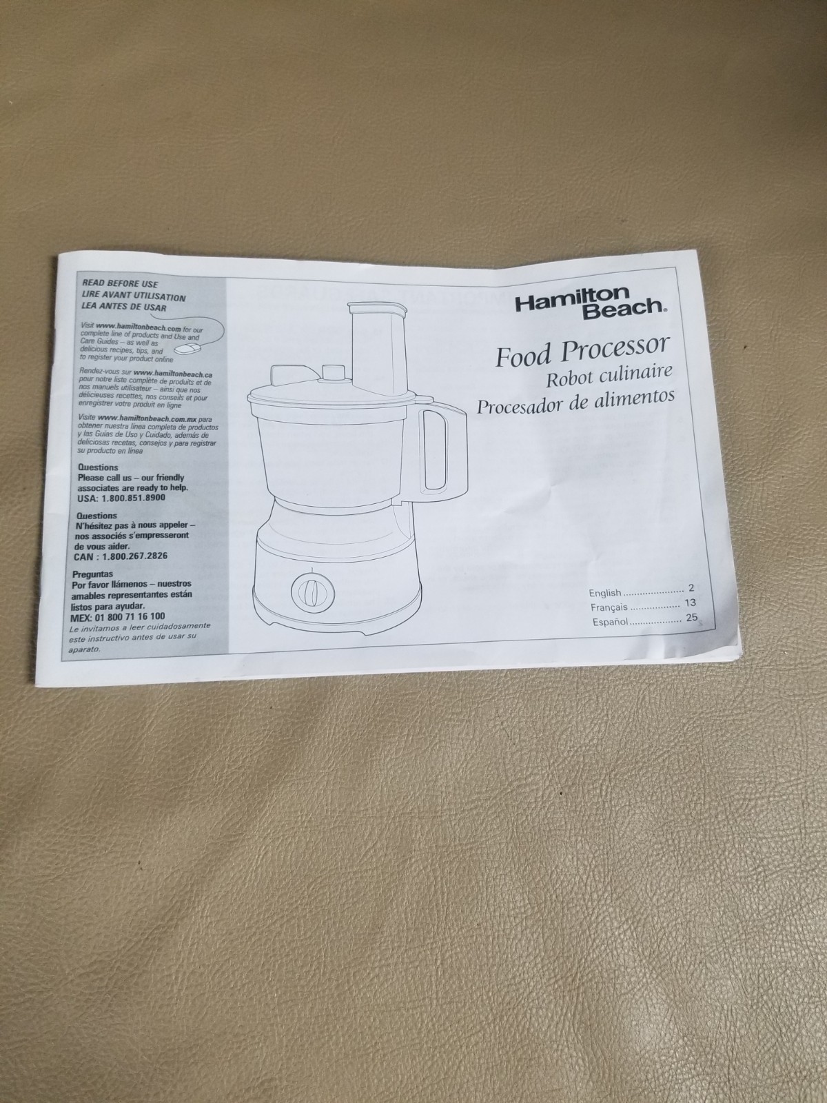 Hamilton Beach Food Processor 70730 Machine ONLY w/Accessories NO BOWL! WORKS!
