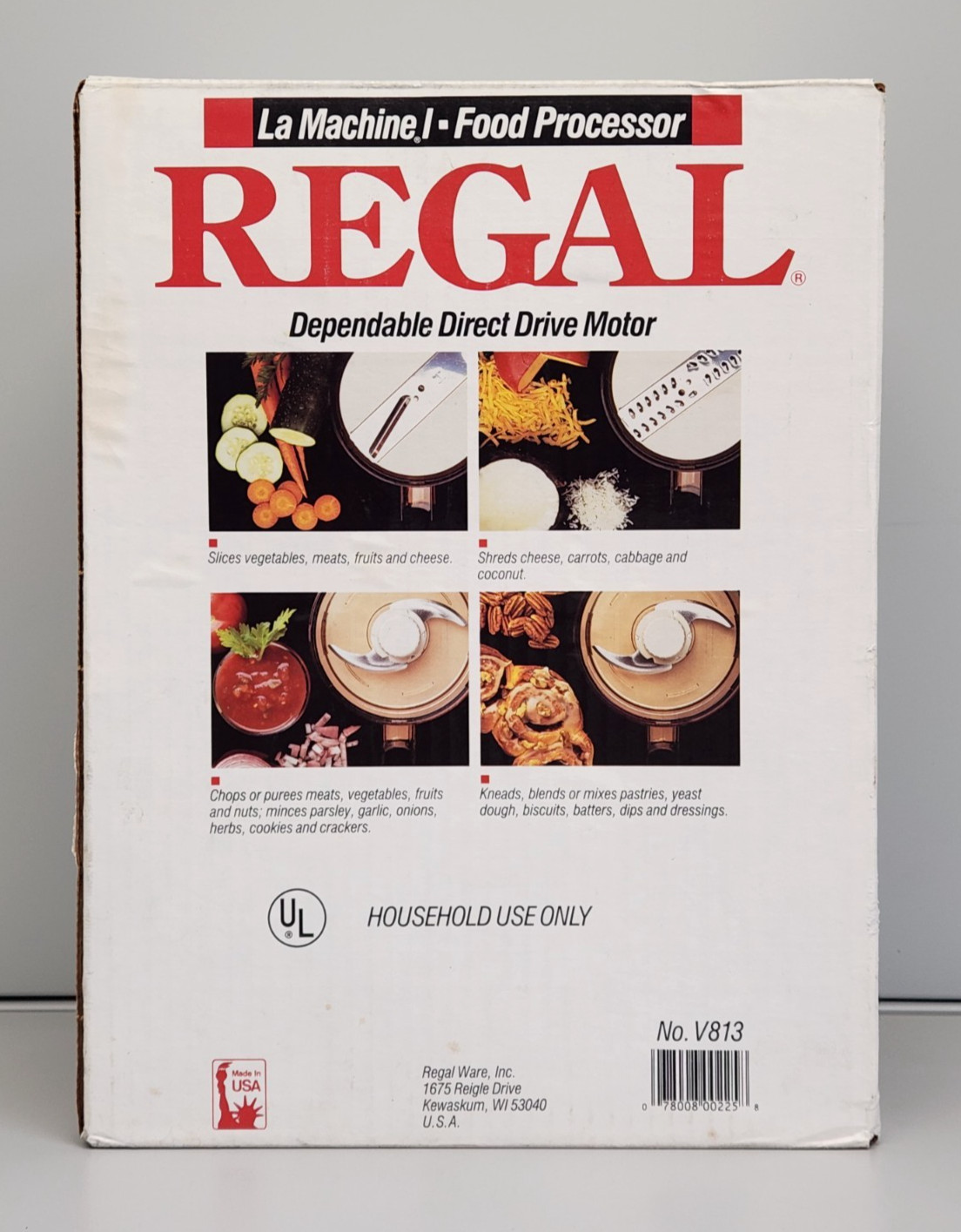 Vintage Regal La Machine 1 Food Processor No. V813, NEW Factory Sealed