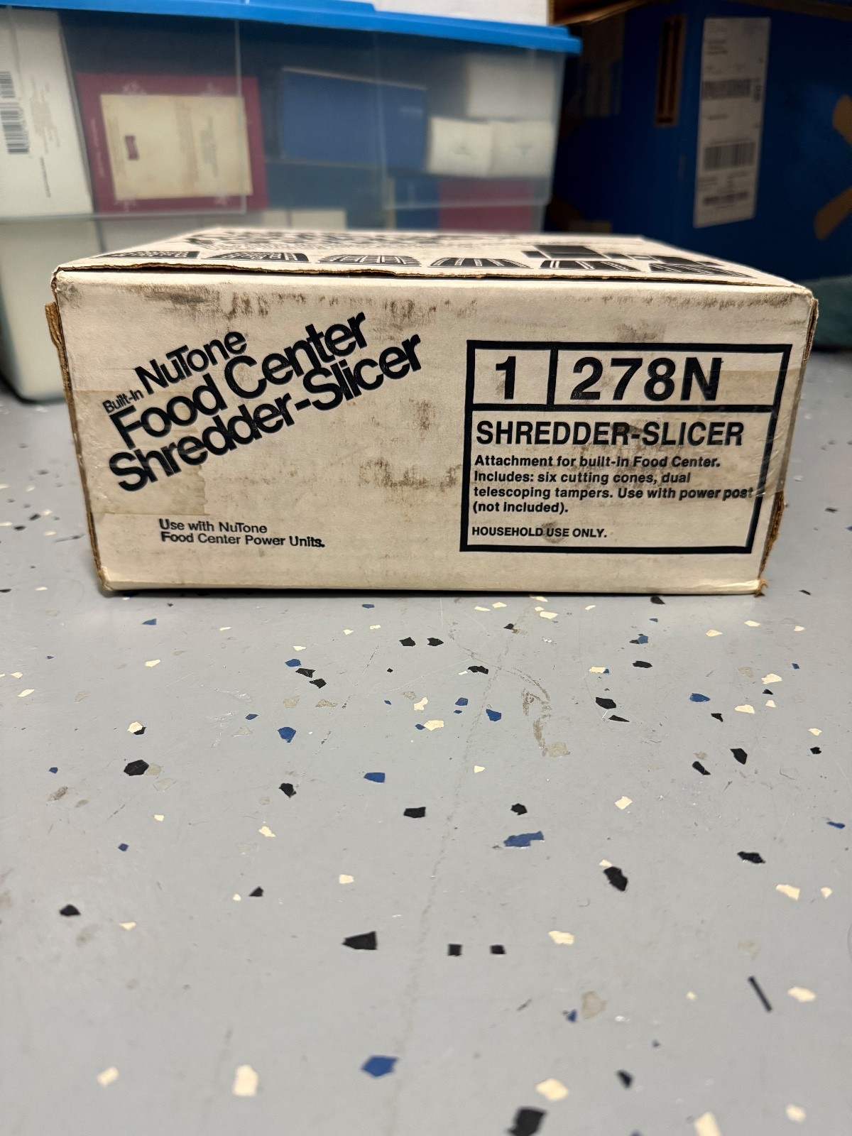 New in Box NuTone Food Center Shredder Slicer