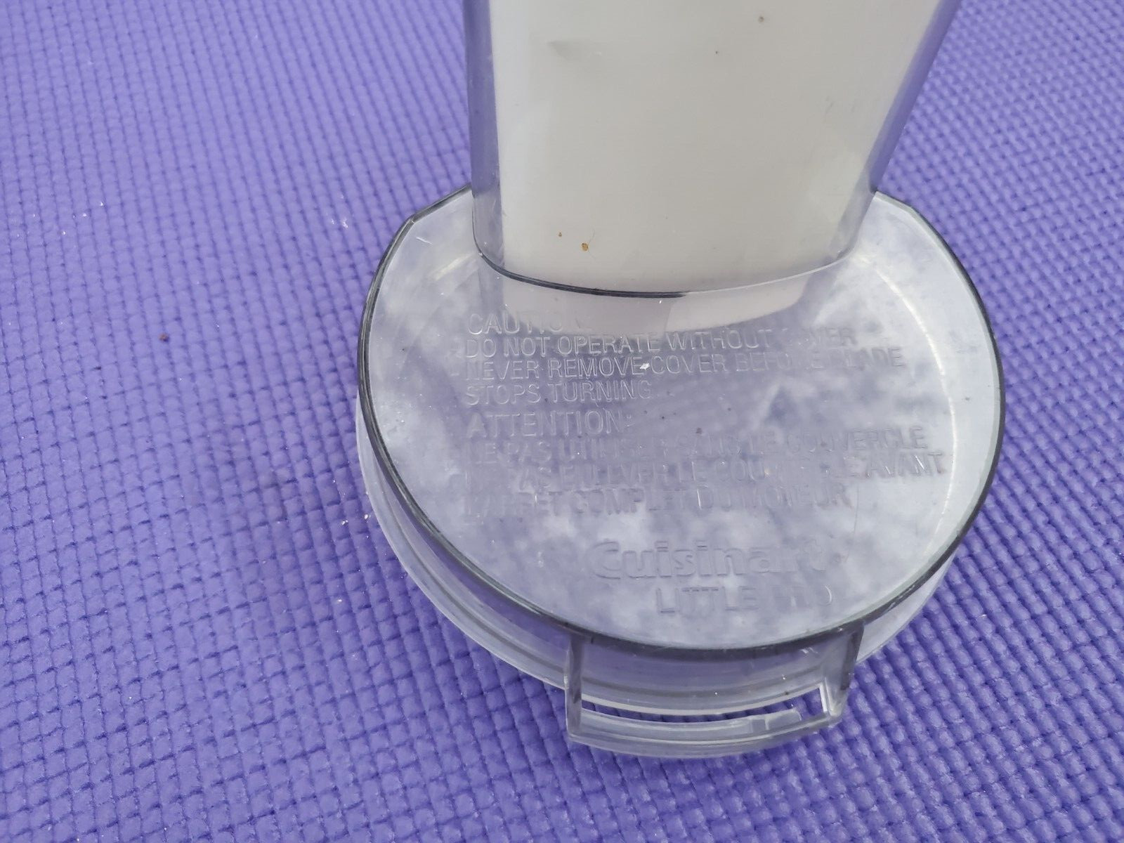 Cuisinart Little Pro Handy Prep Lid Replacement Part Pusher DLC-504TX DLC-506TX