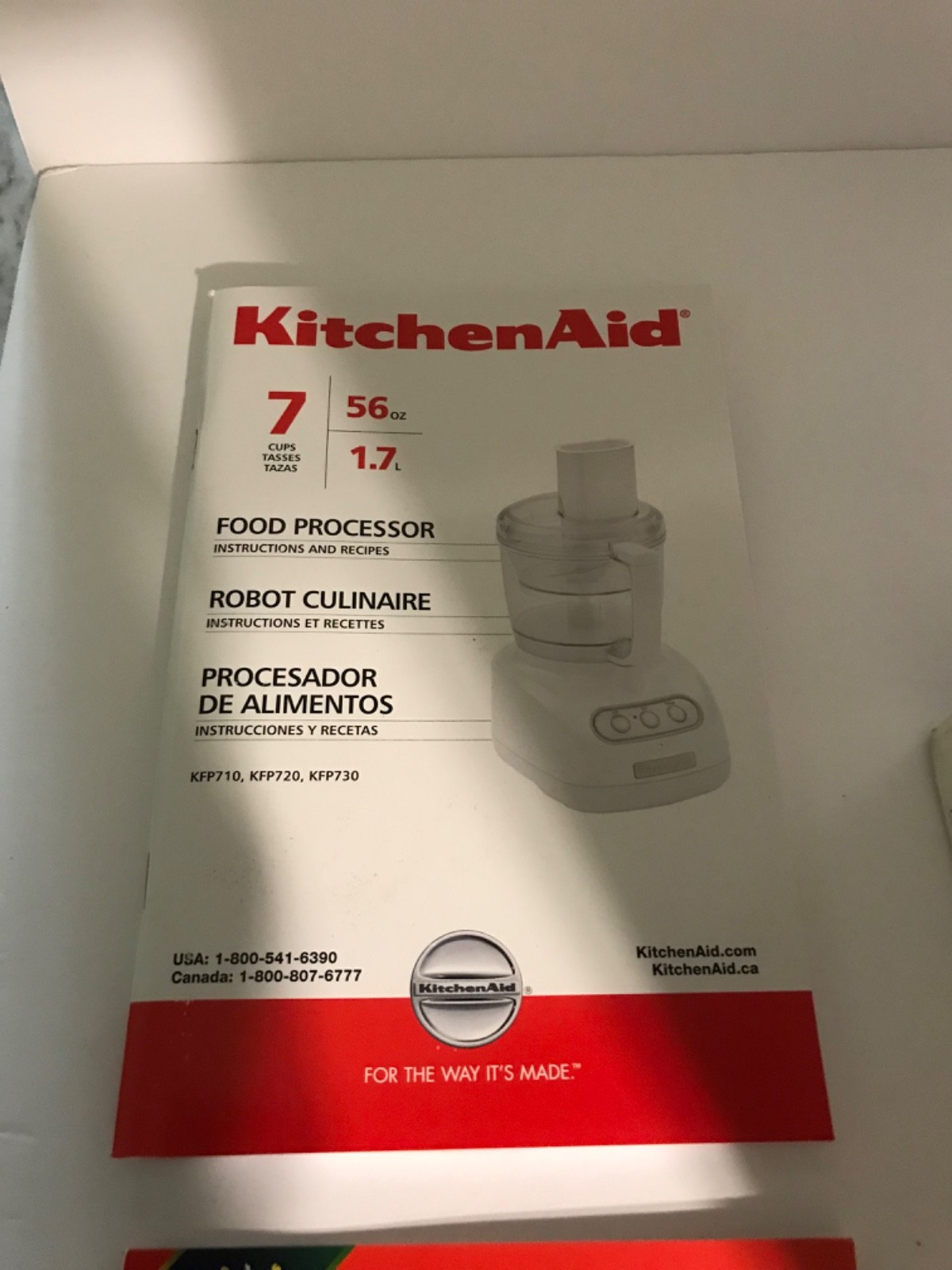 RARE Vintage New Open Box KitchenAid KFP720 Food Processor 7 Cups 56 Oz 1.7 L
