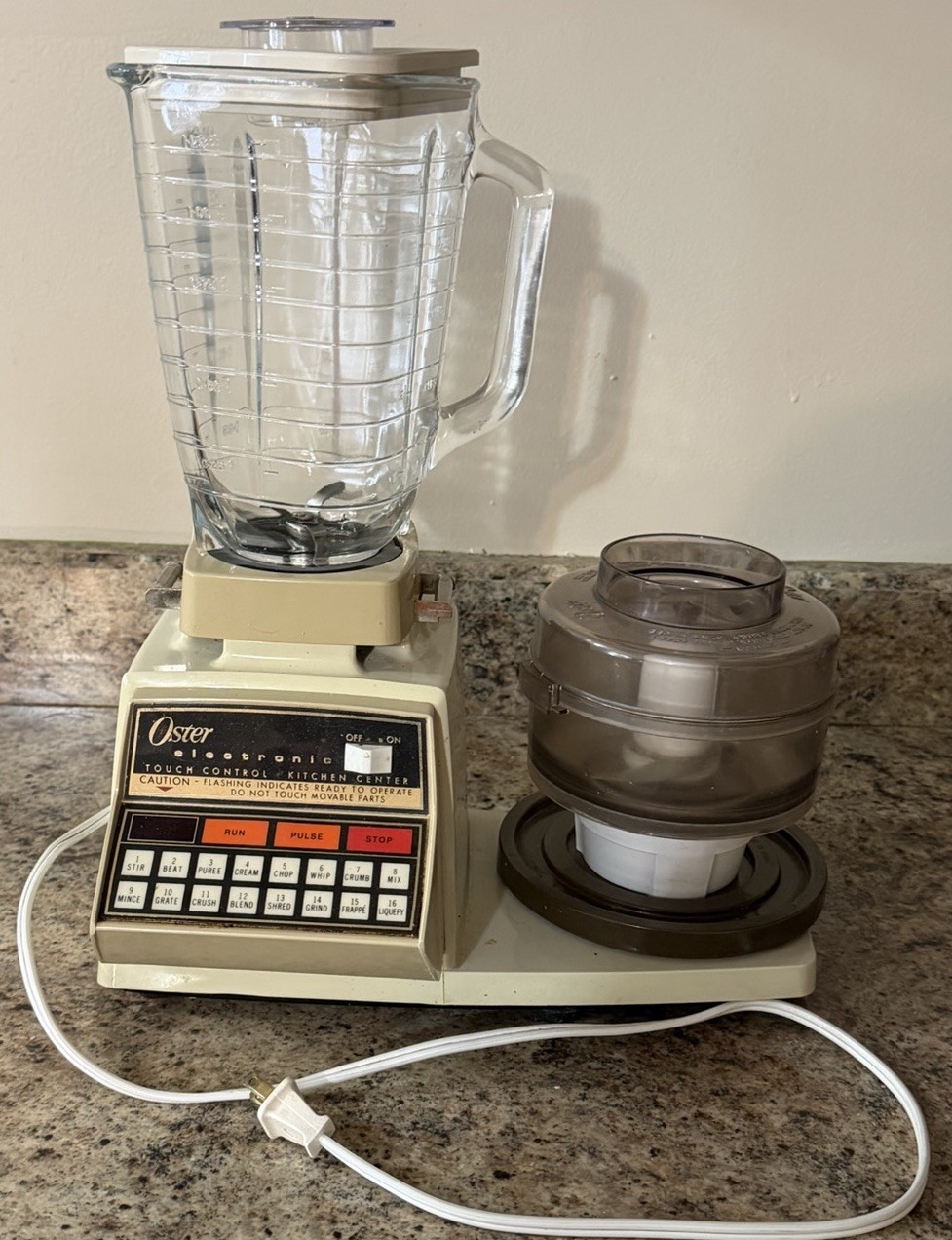OSTER Touch Control Kitchen Center 16 SPEED Food Processor & Blender Combo WORKS