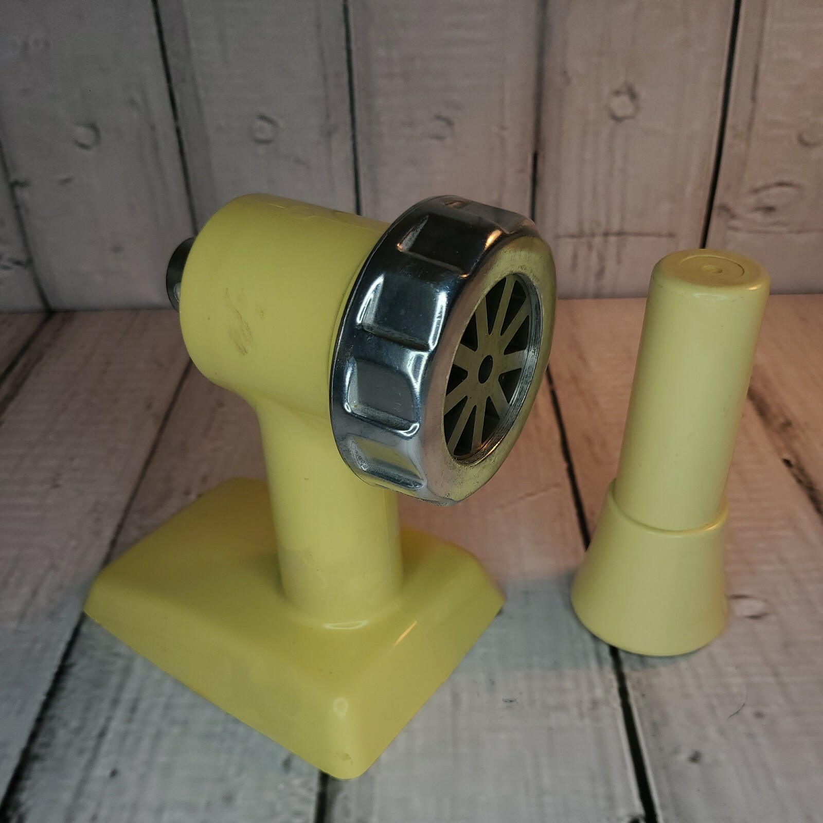 Vintage Oster Regency Kitchen Center Meat Grinder Head Set Harvest Gold