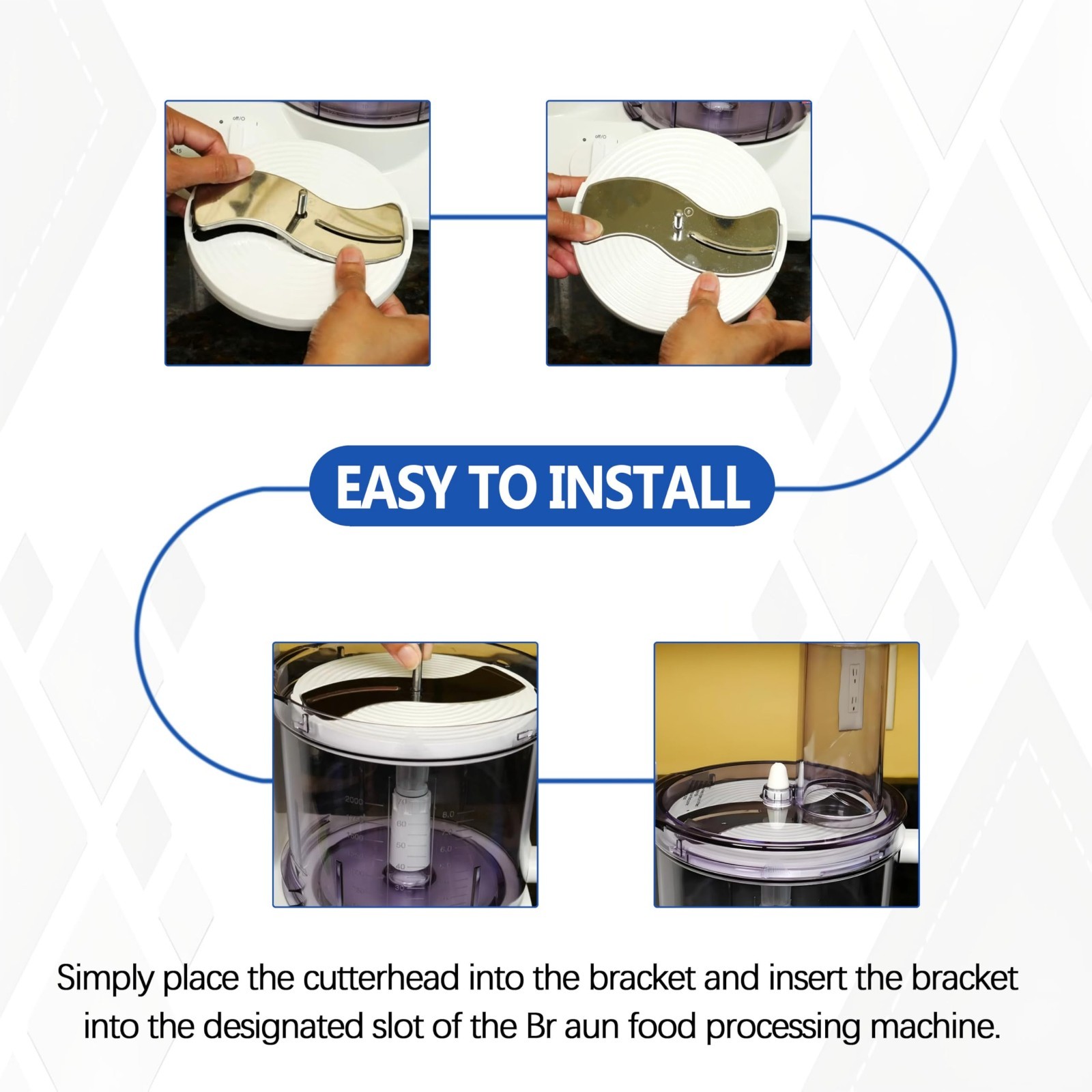 Food Processor Disc Holder Insert Carrier Replacement for K600 K700 K750 FP3010