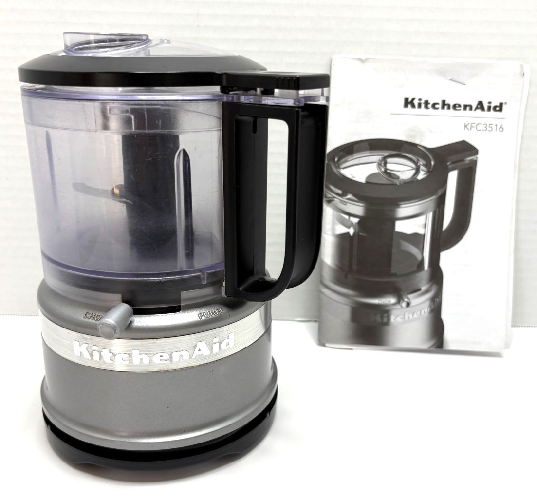 KITCHENAID KFC3516QC 3.5 Cup Food Chopper–Grey w/Paperwork–Tested