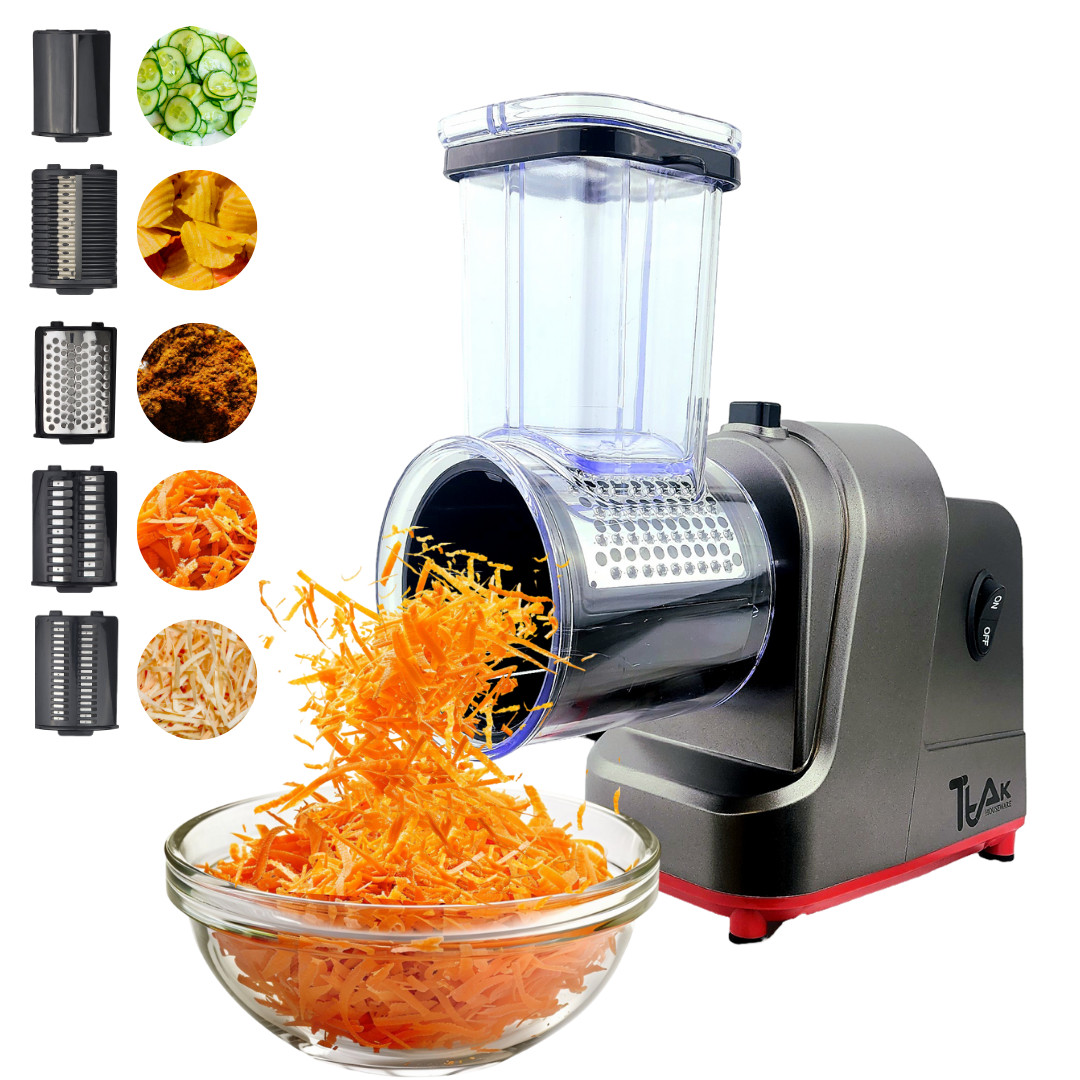 250W Electric Slicer Shredder, Cheese Grater & Salad Maker Machine Silver