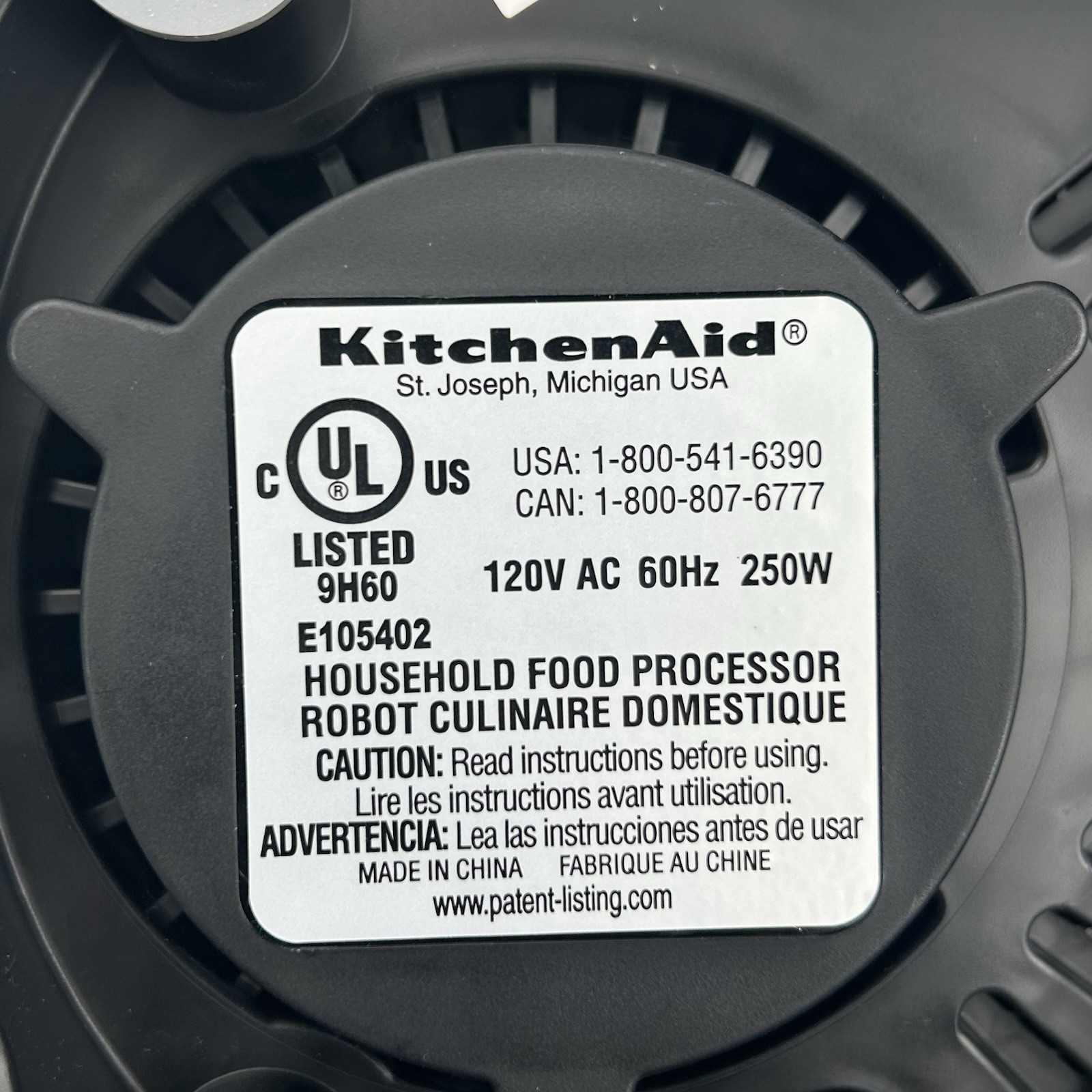 KitchenAid Food Processor Replacement MOTOR BASE KFP0718CU KFP0918CU Never Used