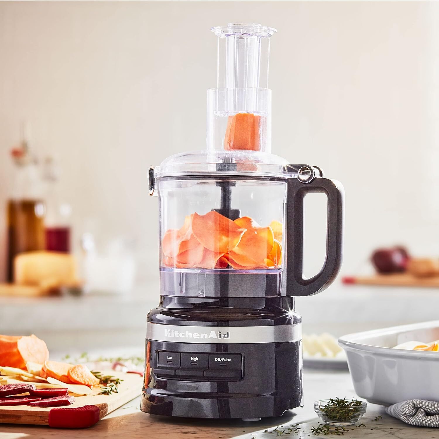 Brand New KitchenAid KFP0718OB Easy Store Food Processor, 7 Cups, Onyx Black