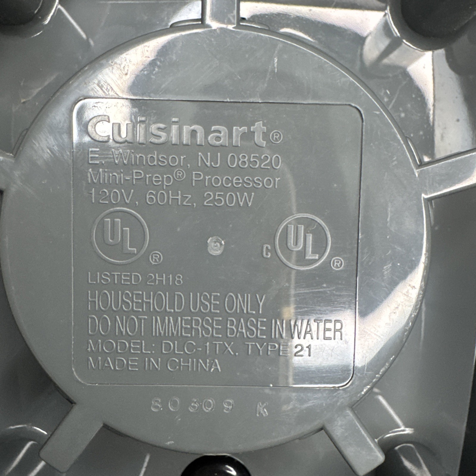 Cuisinart Mini-Prep Food Processor White Replacement Motor Base Only DLC-1TX