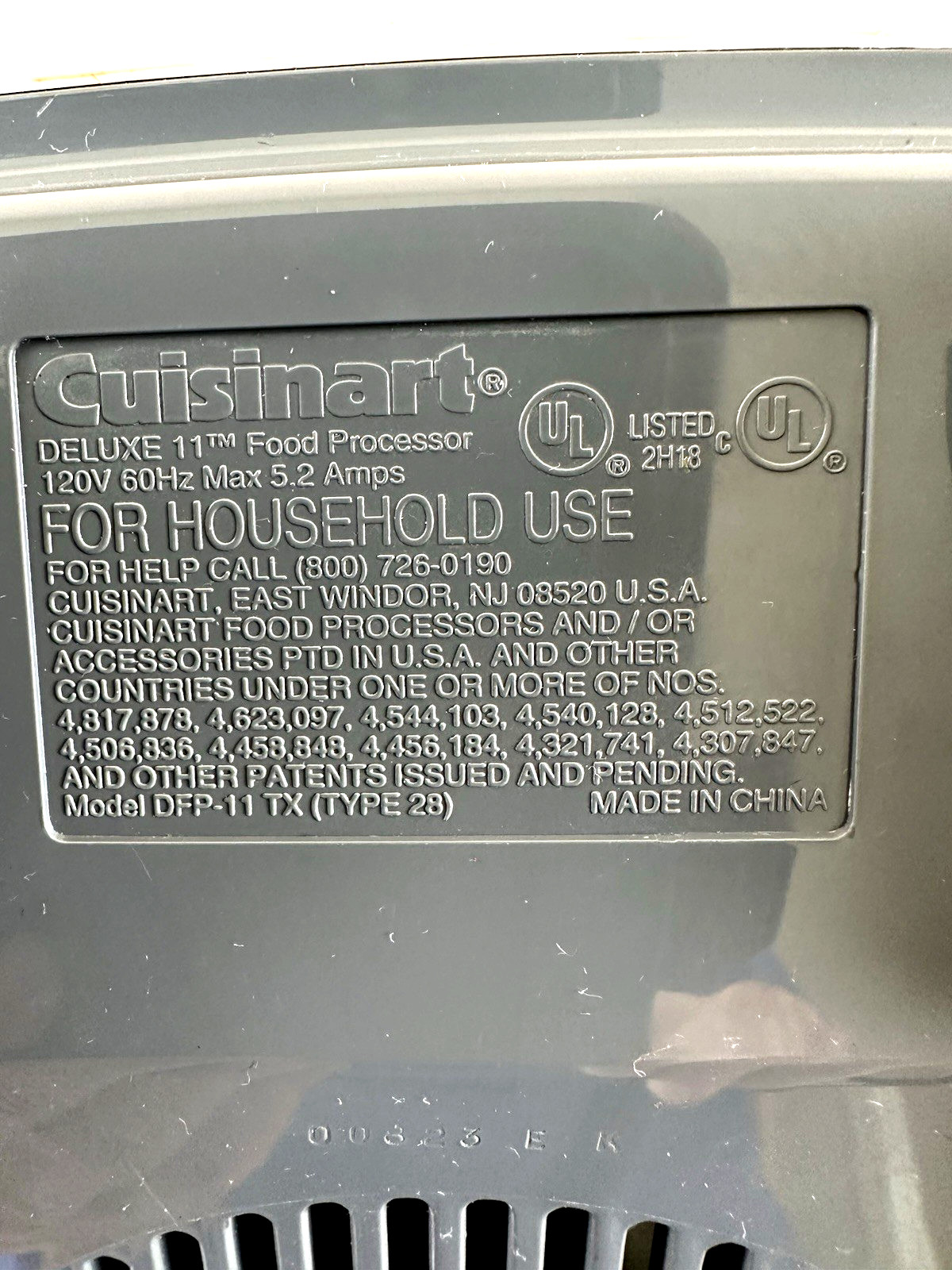 Cuisinart Deluxe 11 Food Processor Base DFP-11 TX Tested Working Base Only