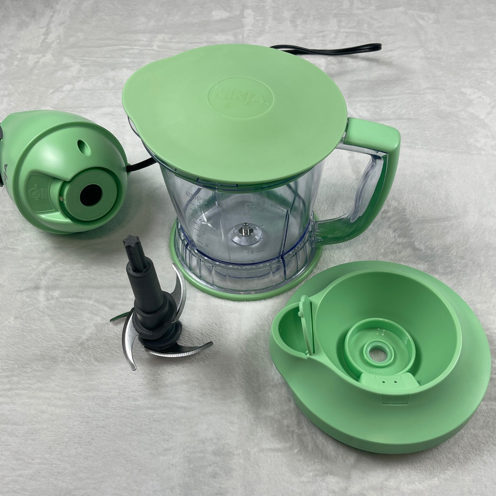 Ninja Master Prep 40oz Food Processor Blender Mint Green QB900B 4-Blade Chopper