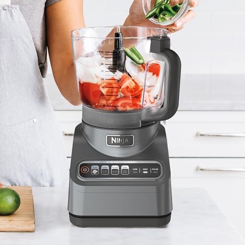Ninja 1000 Peak Watt 9 Cup Food Processor with Auto iQ Technology Silver