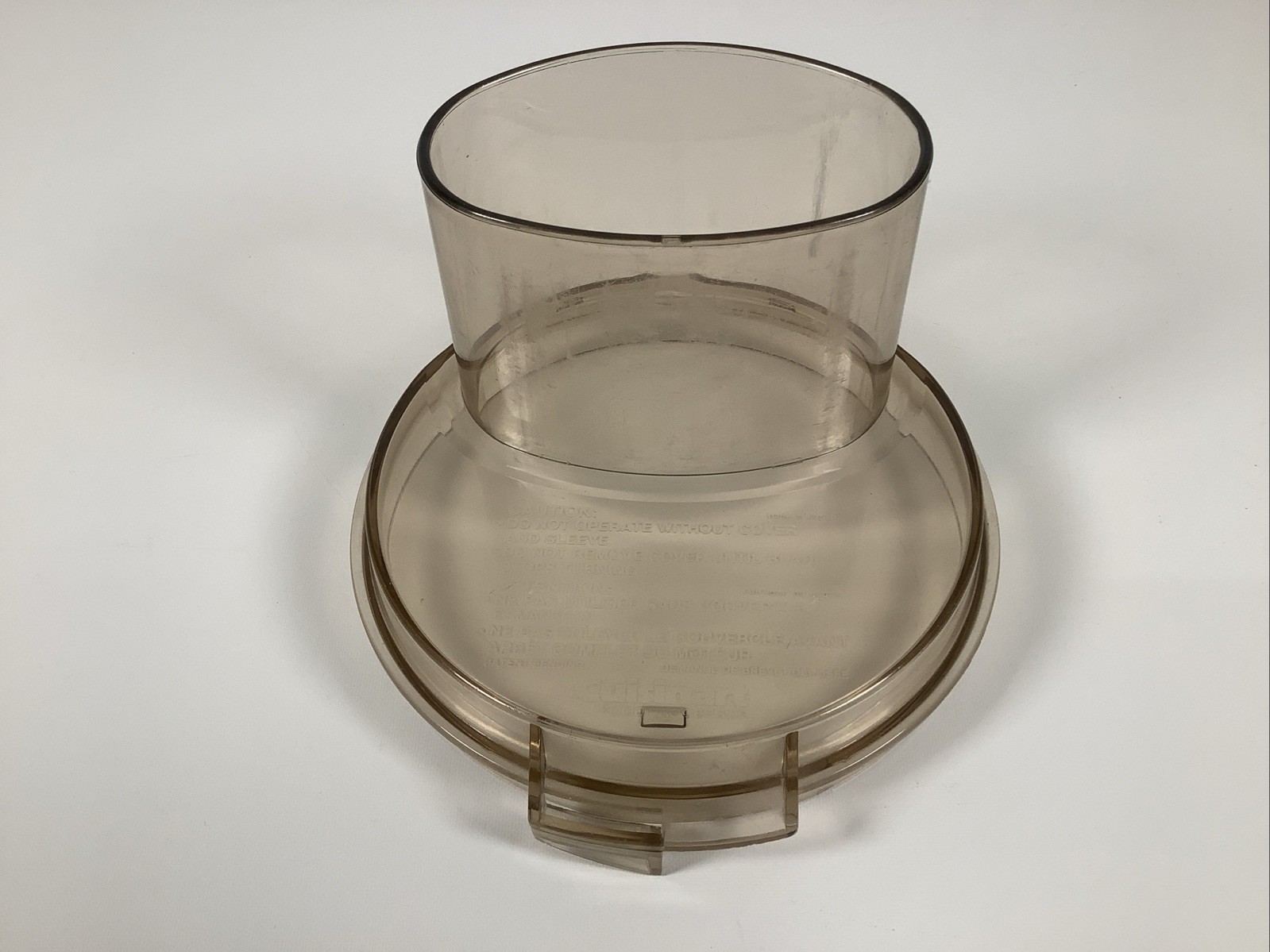 Cuisinart Food Processor DLC-8F Japan Part Amber Work Bowl Lid Only Replacement