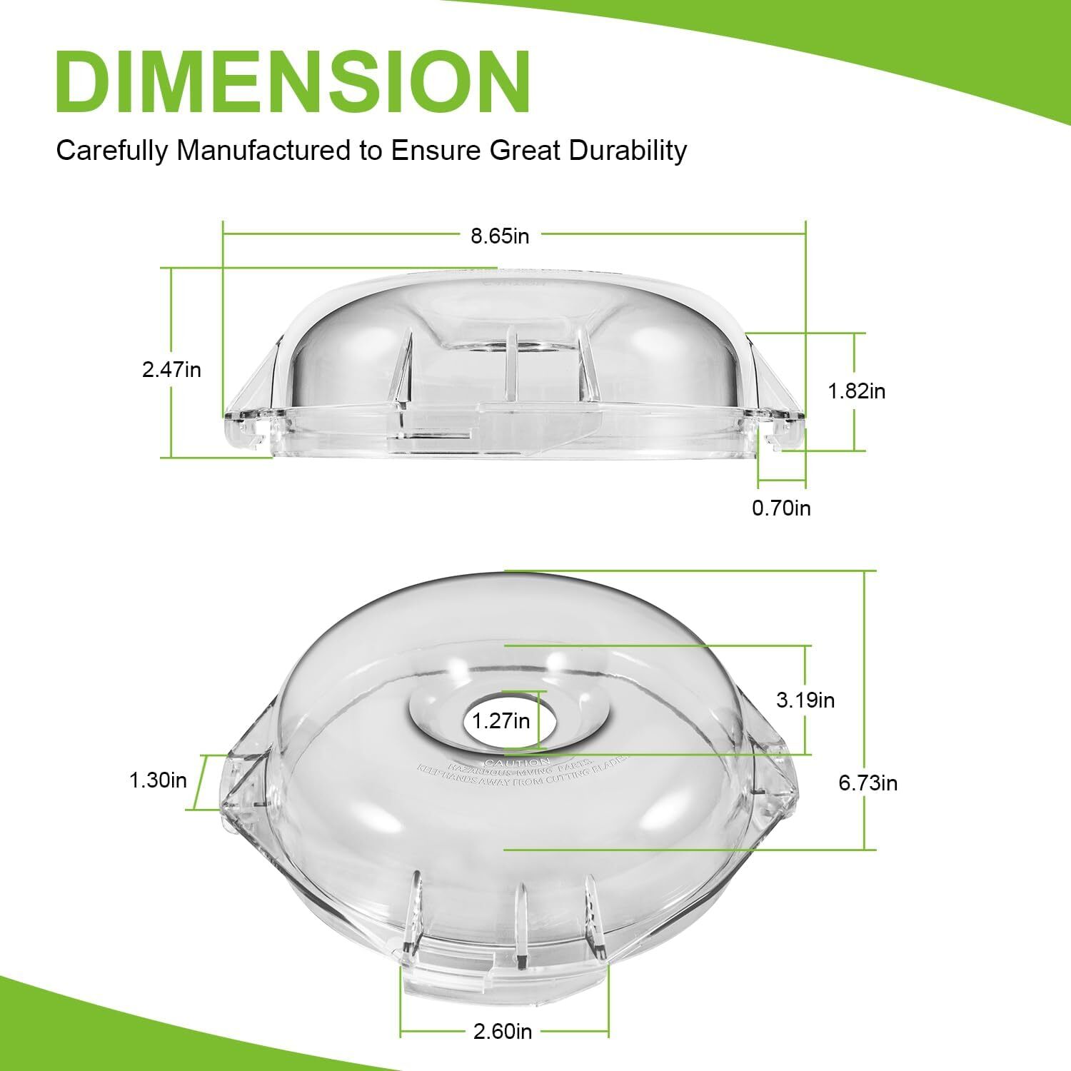 106458S 112203 Clear Cutter Bowl Kit 3 Quart for Robot Coupe R2 Food Processor