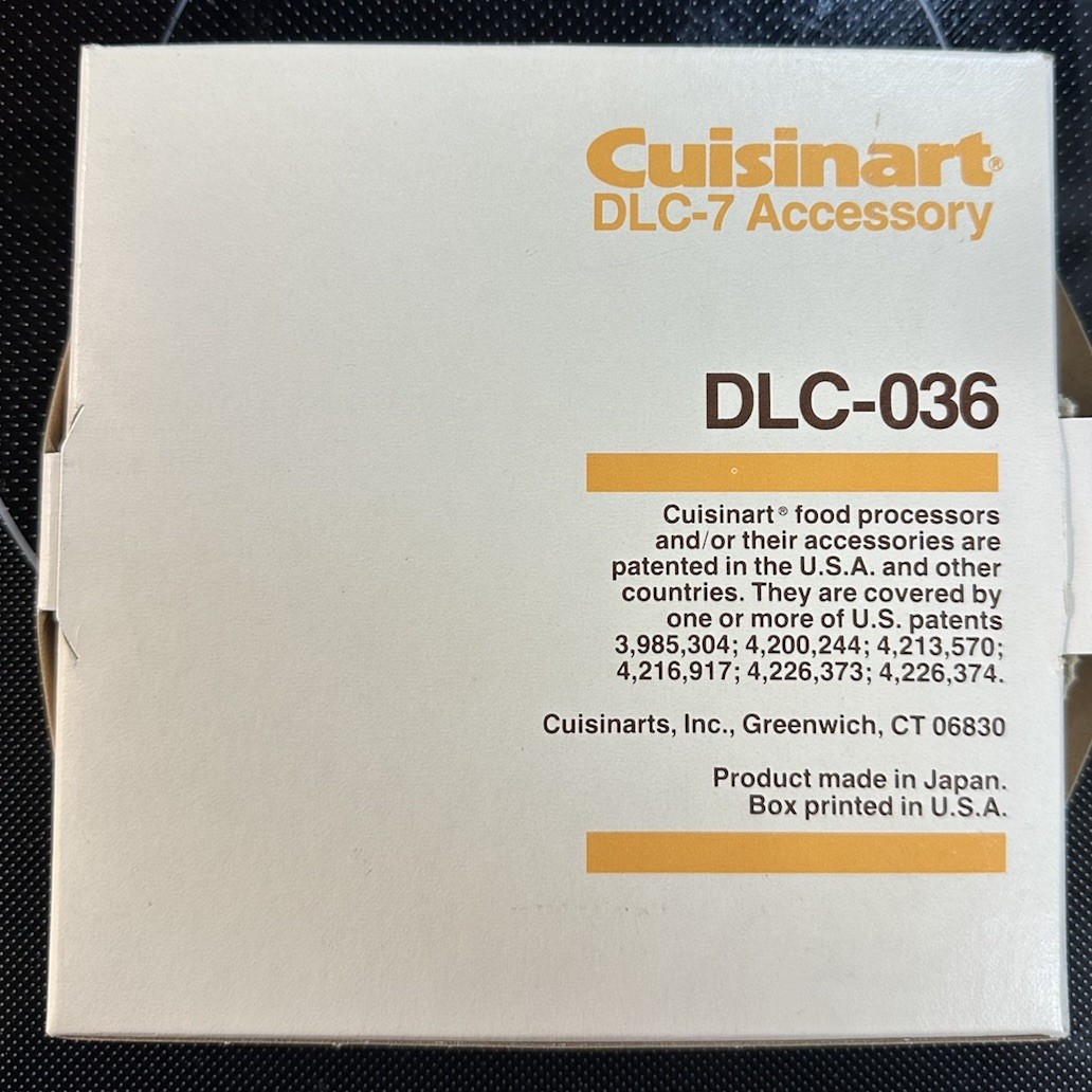 NOS Cuisinart DLC-036 6×6 French Fry-Cut Disc for DLC-7 Series Food Processor