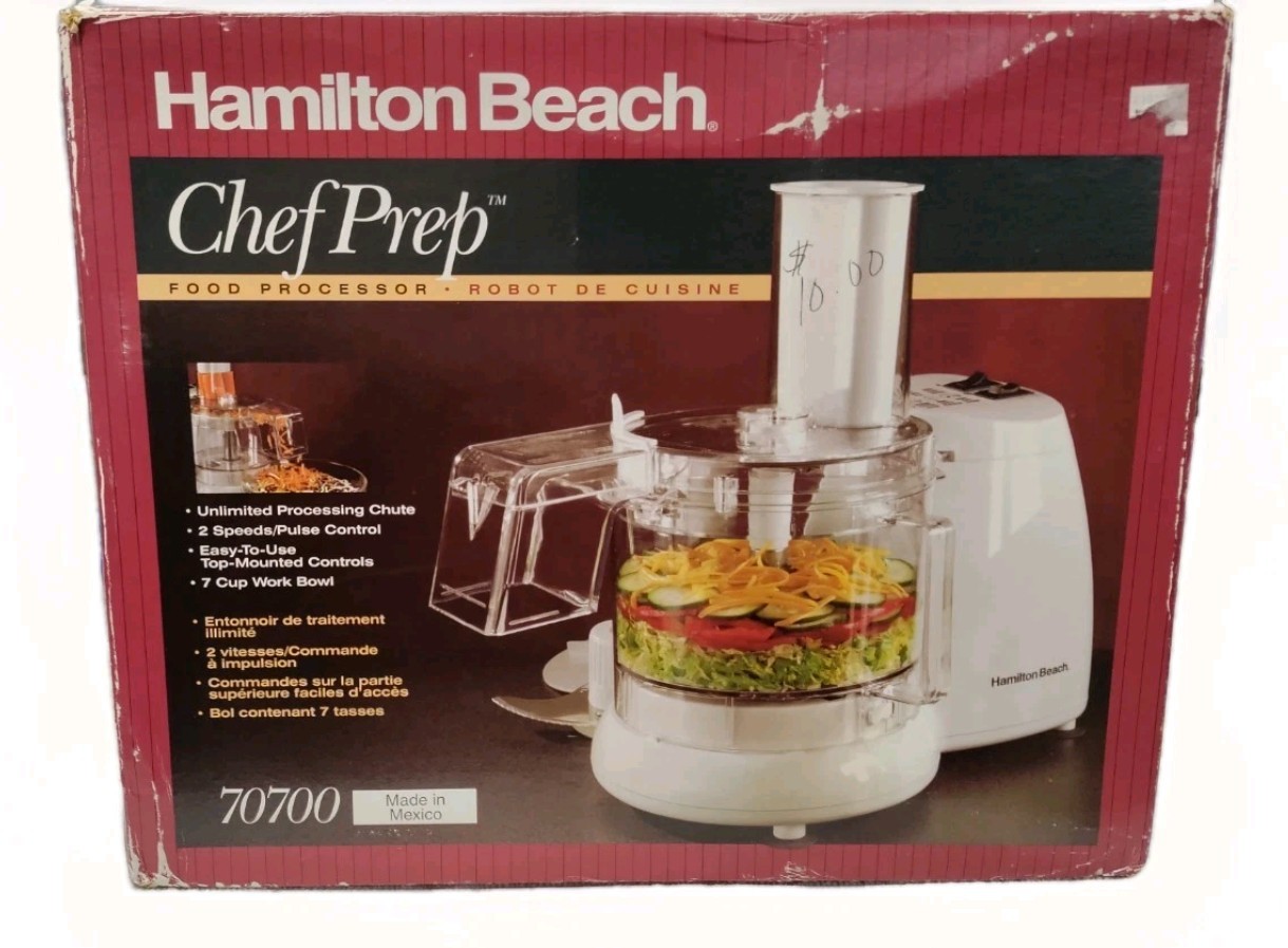 🆕 Vintage Hamilton Beach 70700 7 Cup Food Processor 2 Speed Pulse Control NOB