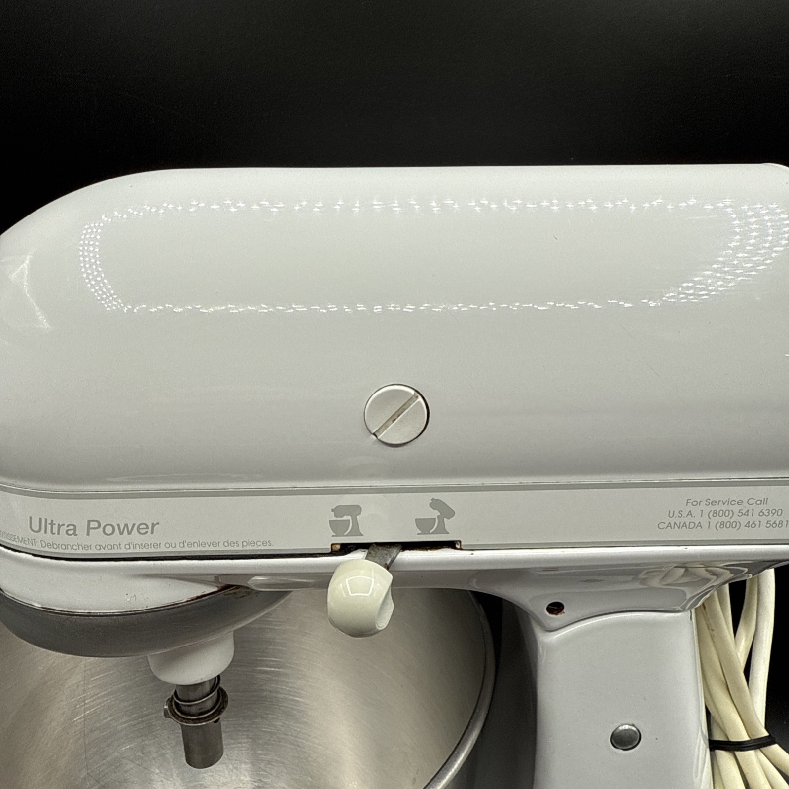 KitchenAid Ultra Power Mixer With Bowl – NO Attachments – White Model KSM90WW