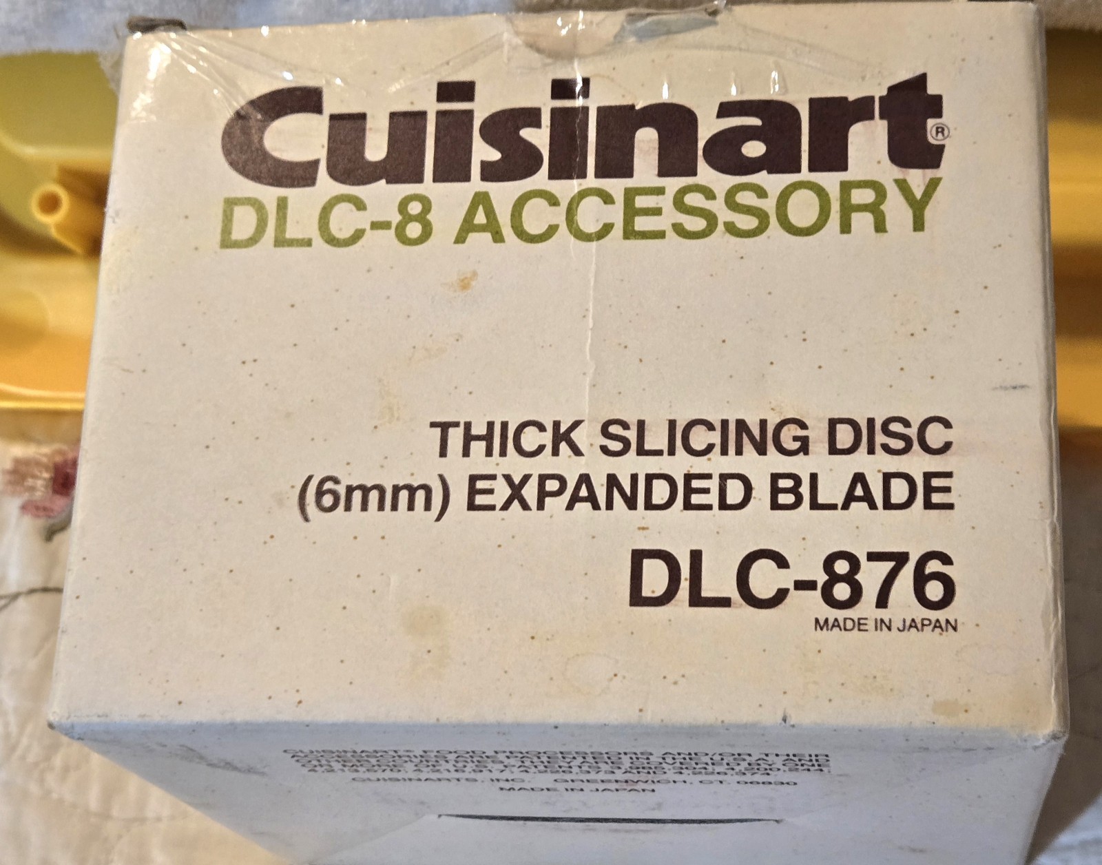 Genuine Cuisinart DLC-876 Thick Slicing Disc (6mm) Expanded Blade Attachment