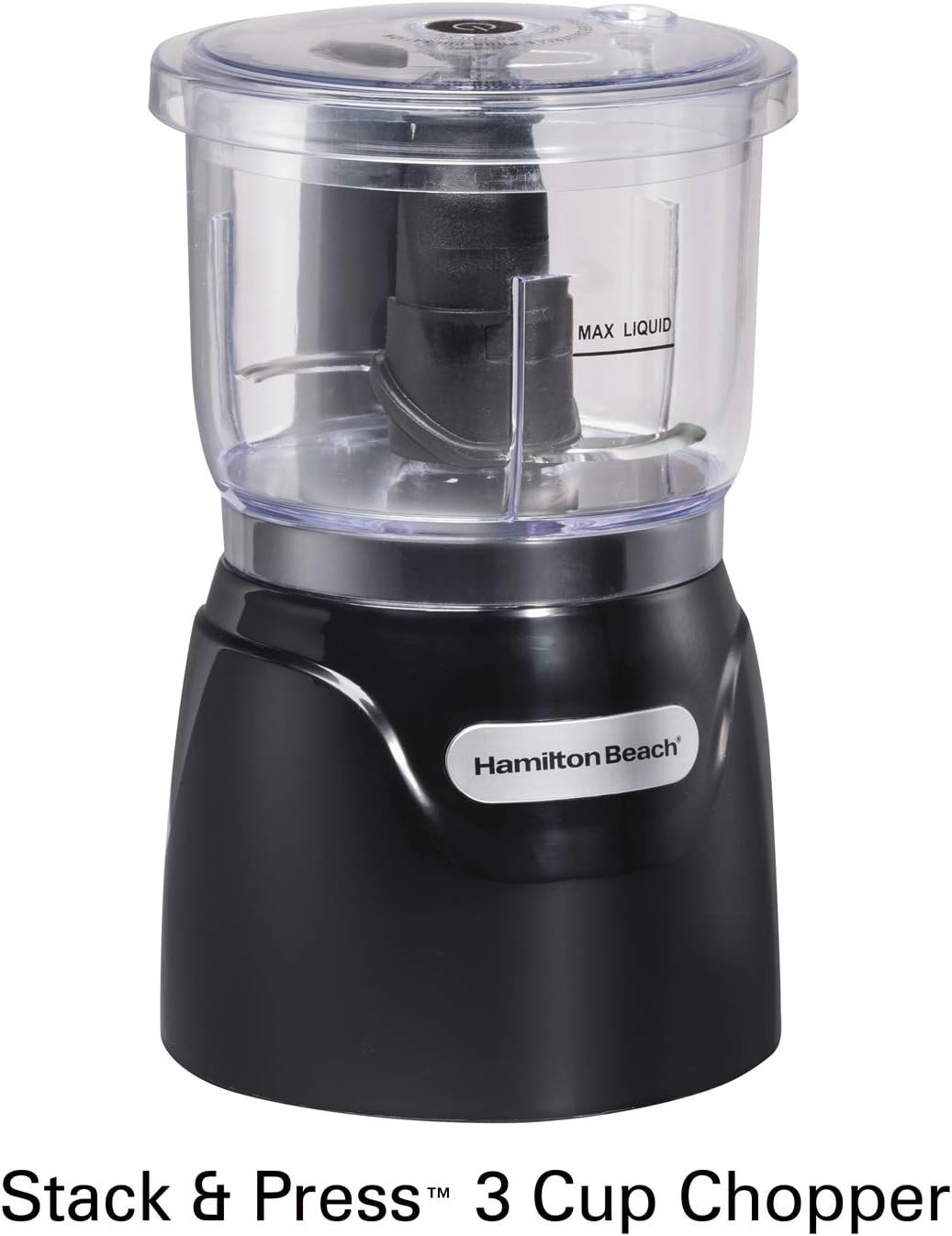 Electric Mini Food Chopper & Processor 3-Cup 350W for Dicing Mincing Puree Black