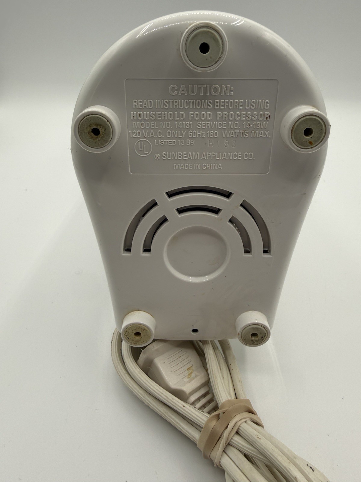Sunbeam Oscar Oskar Jr. Chopper Plus Food Processor TESTED Works