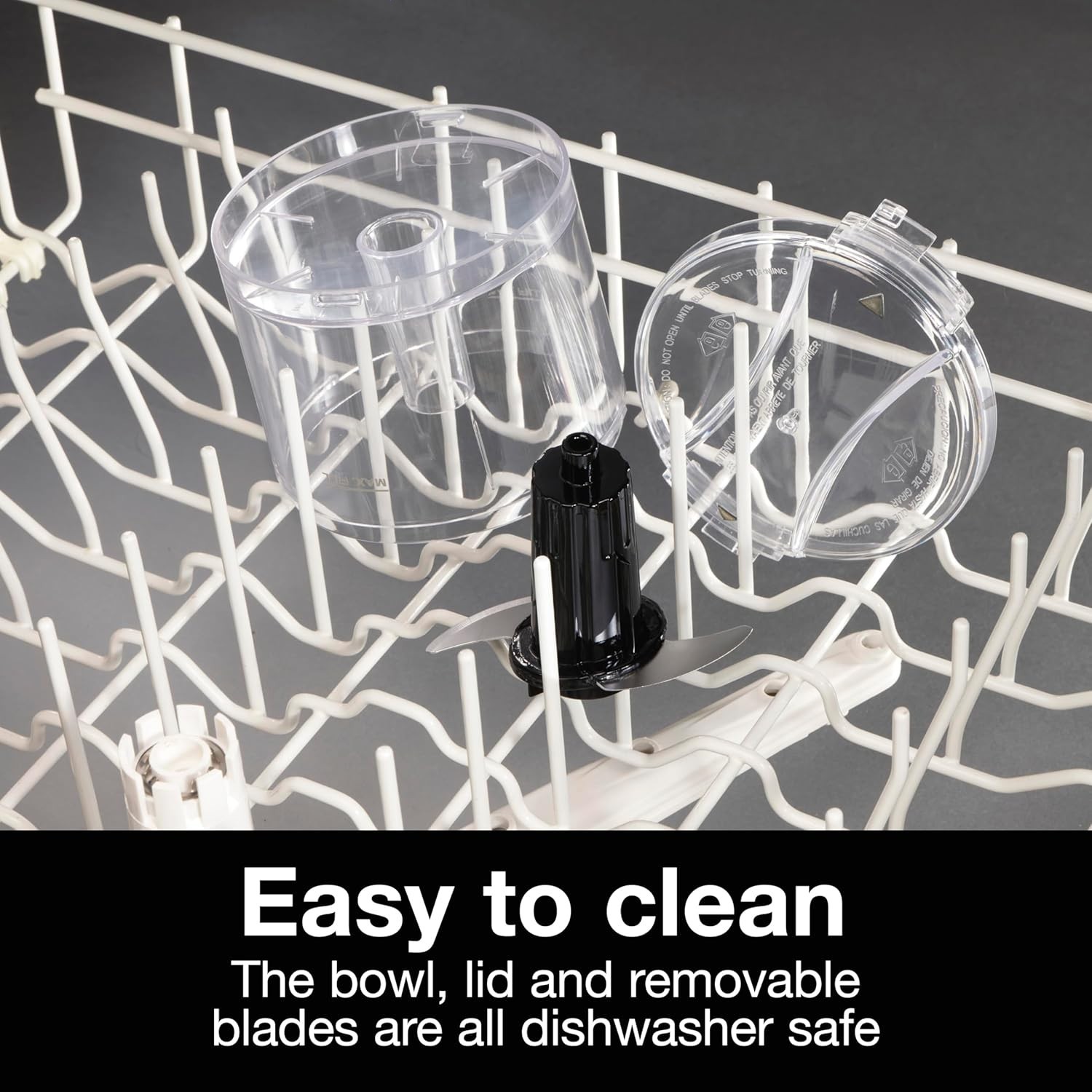 1.5-Cup Electric Vegetable Chopper Mini Food Processor Puree Emulsify Black