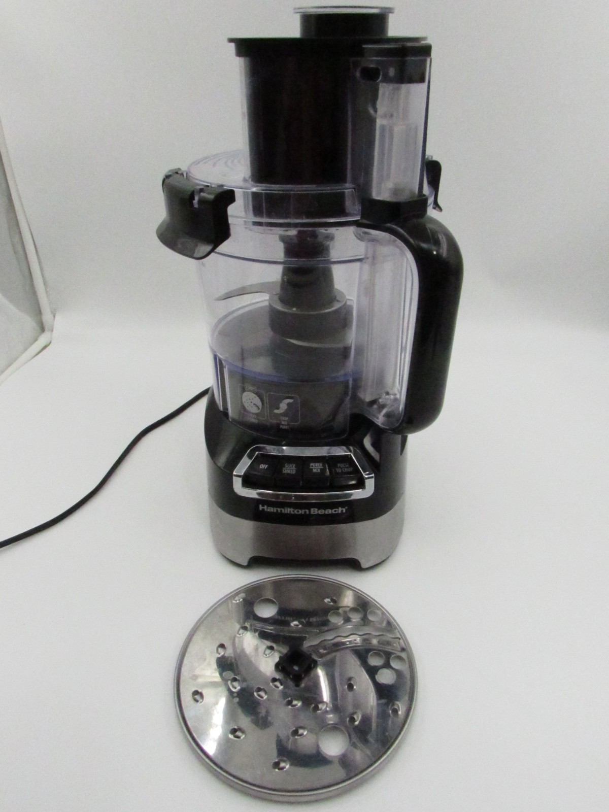 Hamilton Beach 70723 12 Cup Stack and Snap Food Processor Blender Slice Shred