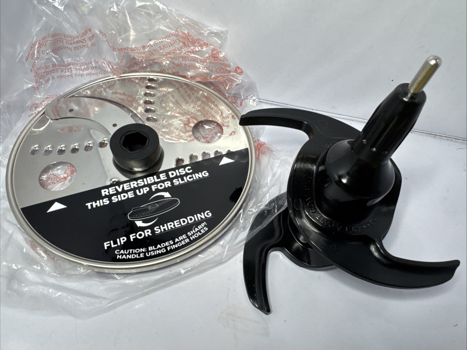 New NINJA Food Processor Reversible Slice/Shred DISC & DOUGH BLADE BN600 Series