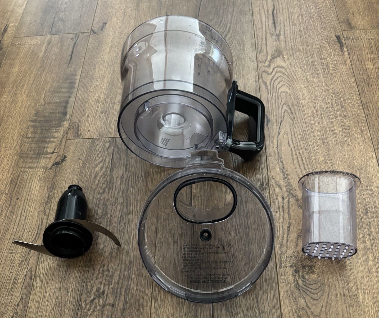Cuisinart DLC-6WB Food Processor Replacement Work Bowl Lid Pusher And Blade