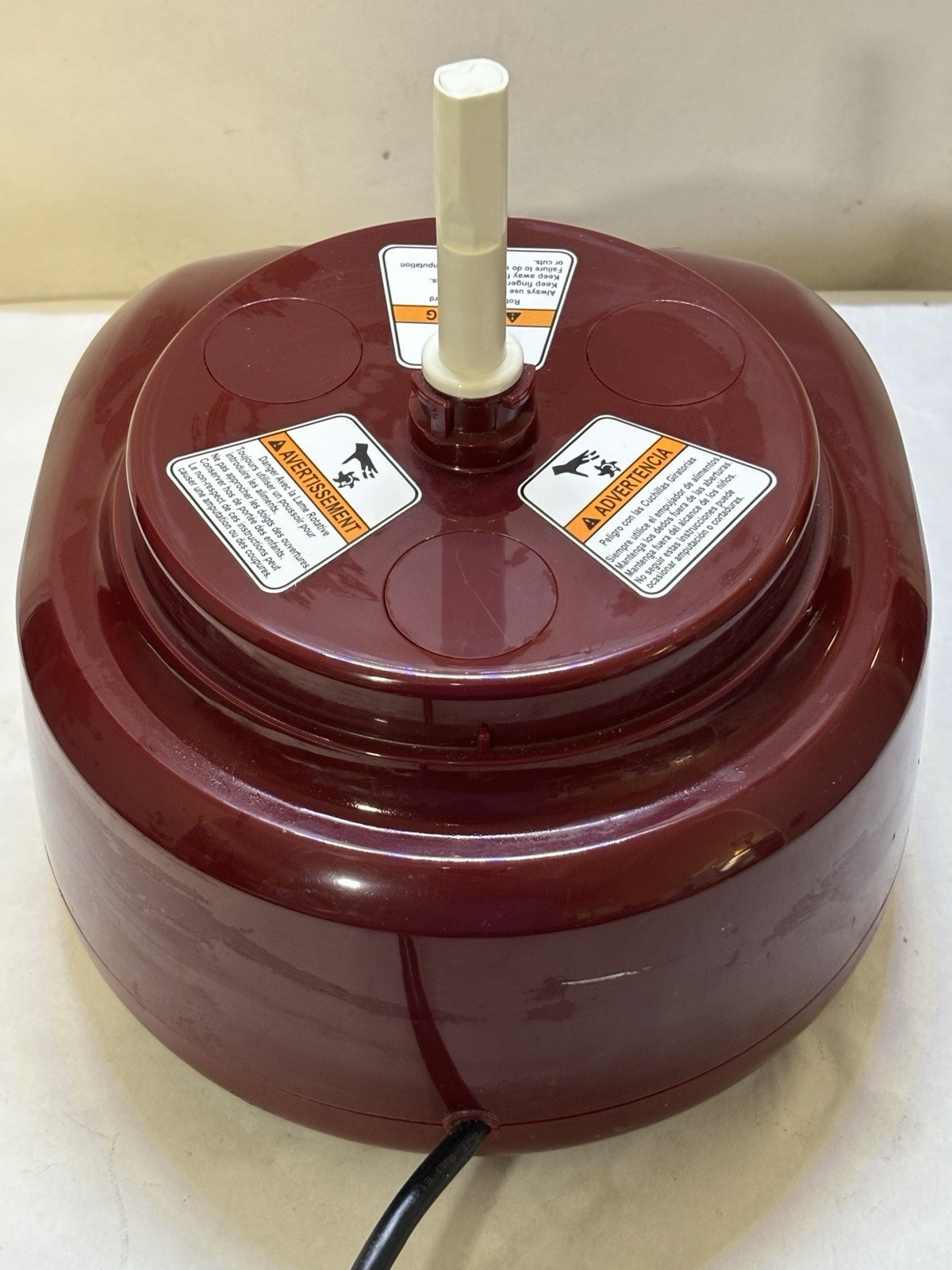 Kitchenaid kfp750GC1 Food Processor Replacement Maroon Base Power Unit