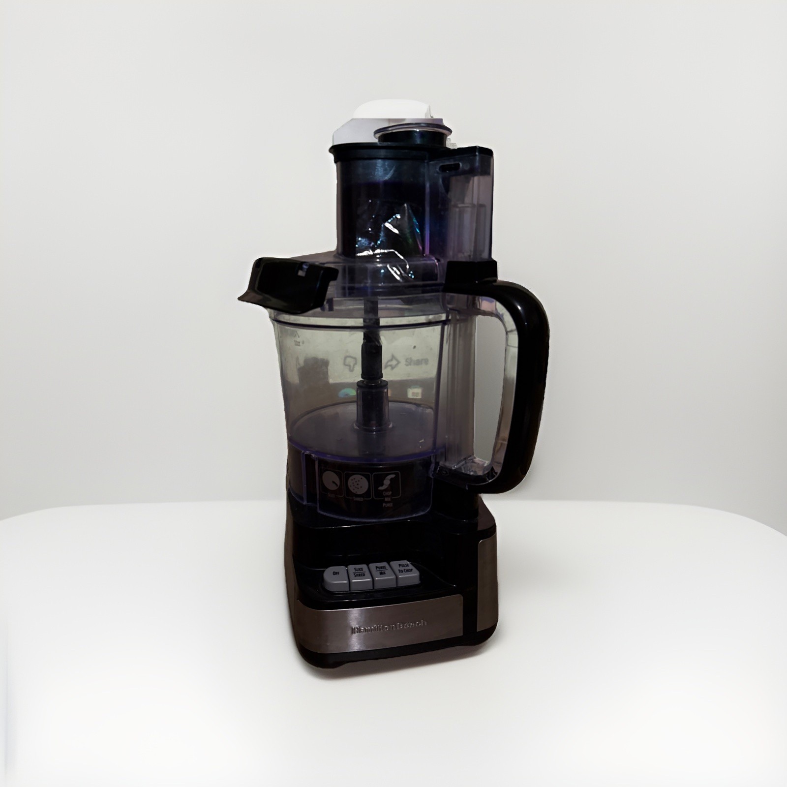 Hamilton Beach 12 cup Stack And Snap Food Processor Black Silver Model 70725A