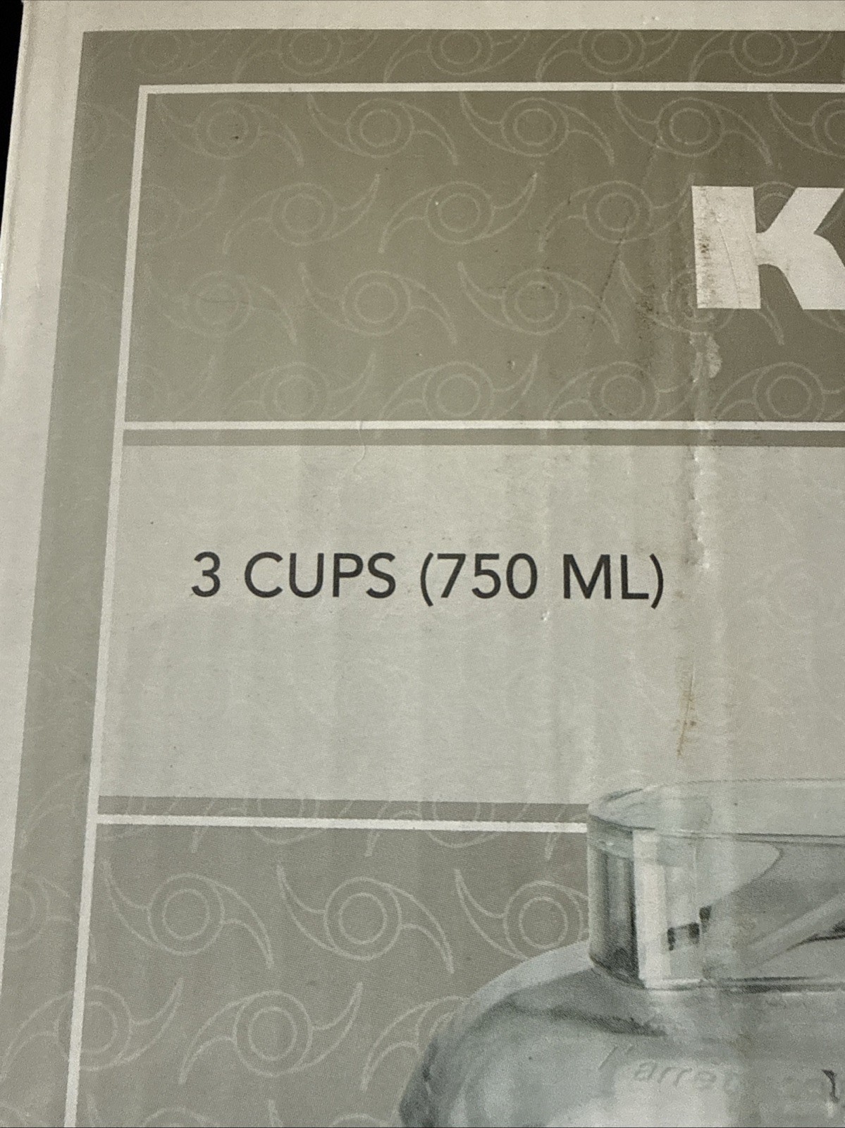 KitchenAid Chef’s Chopper Series Onyx Black 3 Cups KFC3100OB- NEW -NIB