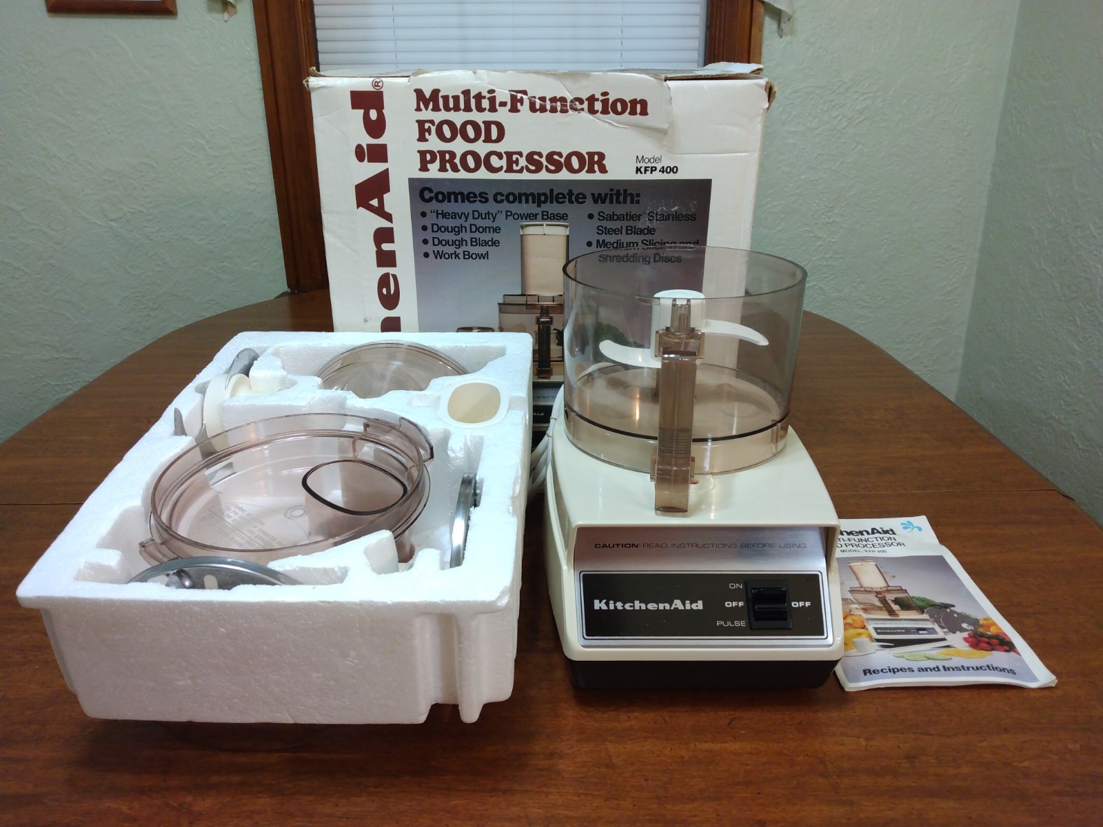 KitchenAid Hobart Food Processor KFP 400 France 7 Cup Complete w/Box & Manual