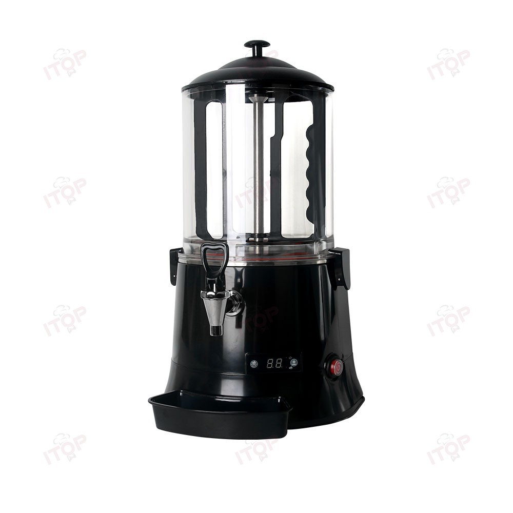 5-10L Commercial Chocolate Heating Dispenser Hot Beverage Coffee Milk Mixer 110V
