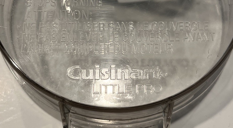 Cuisinart Little Pro Plus Food Processor Replacement LID (DLC-504TX) & PUSHER