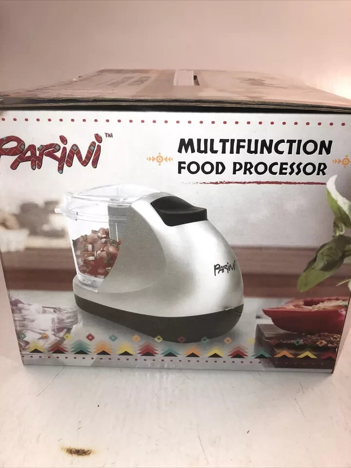 New in Box Parini Multifunction Mini Food Processor Reversible Slicer/Shredder