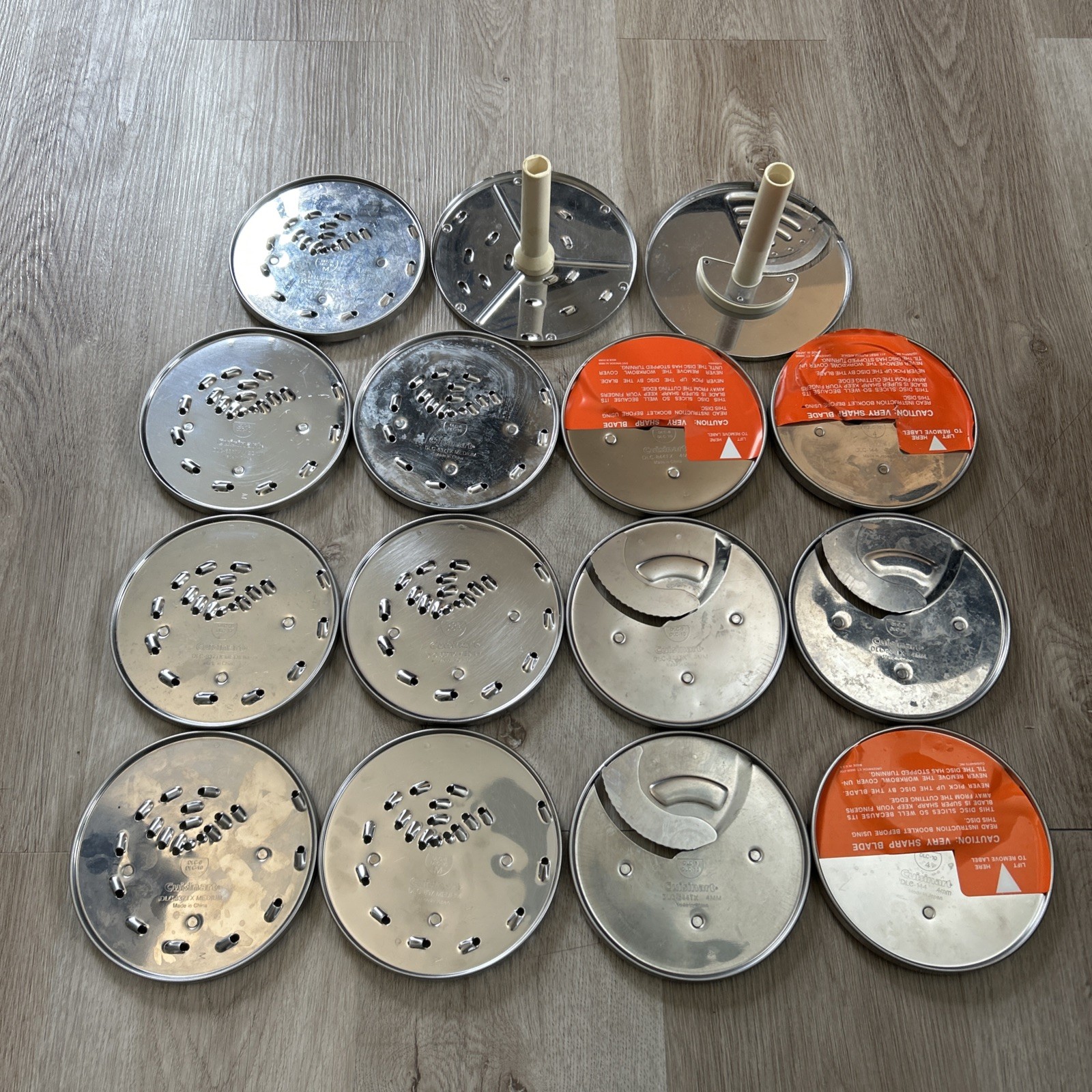 Cuisinart Lot of 15 Blade Discs For DLC-8 DLC-10 DLC-7 Food Processor Accessory