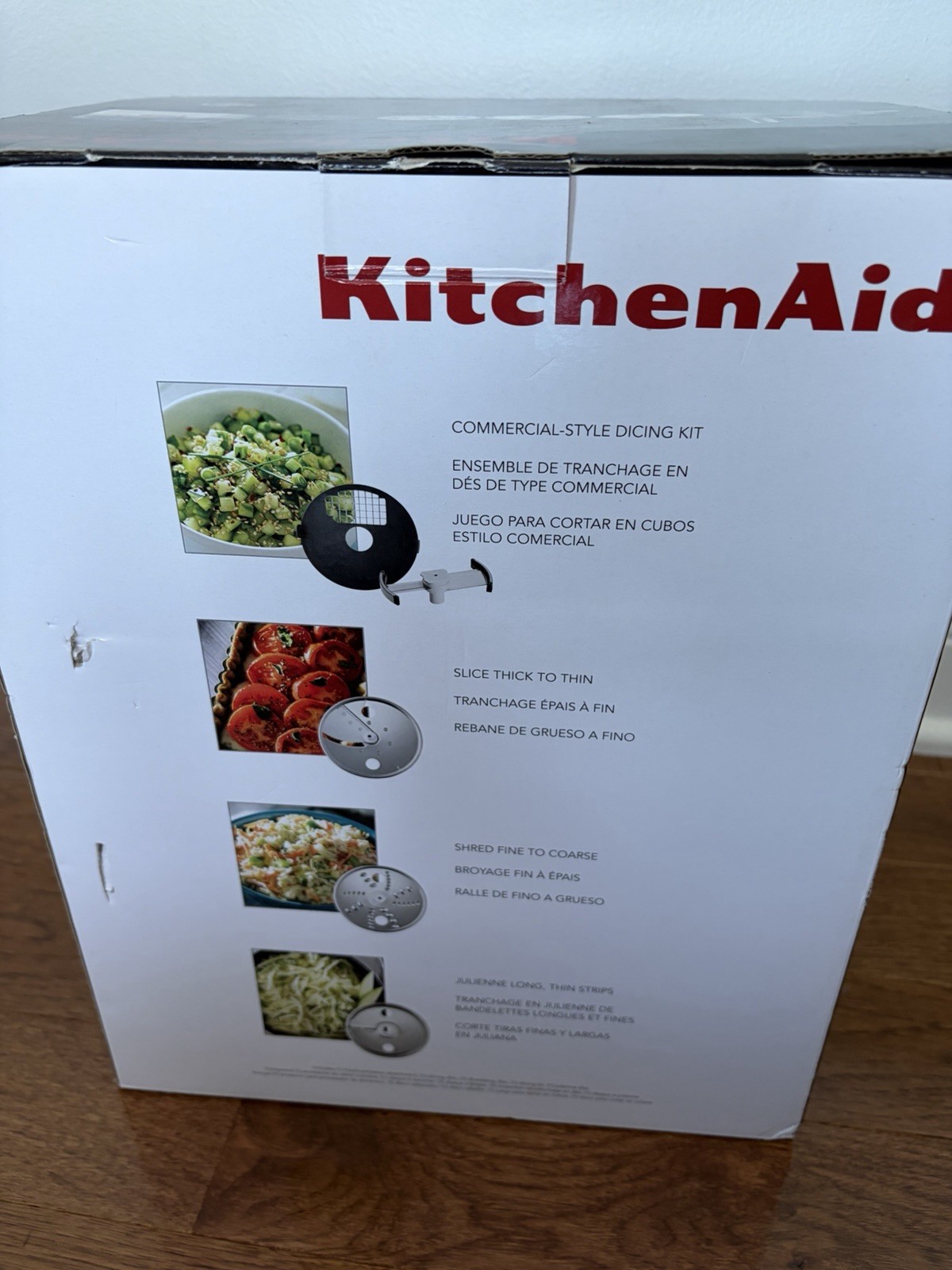 KitchenAid KSM2FPA Food Processor Attachment + Dicing Kit + Case – Used Twice