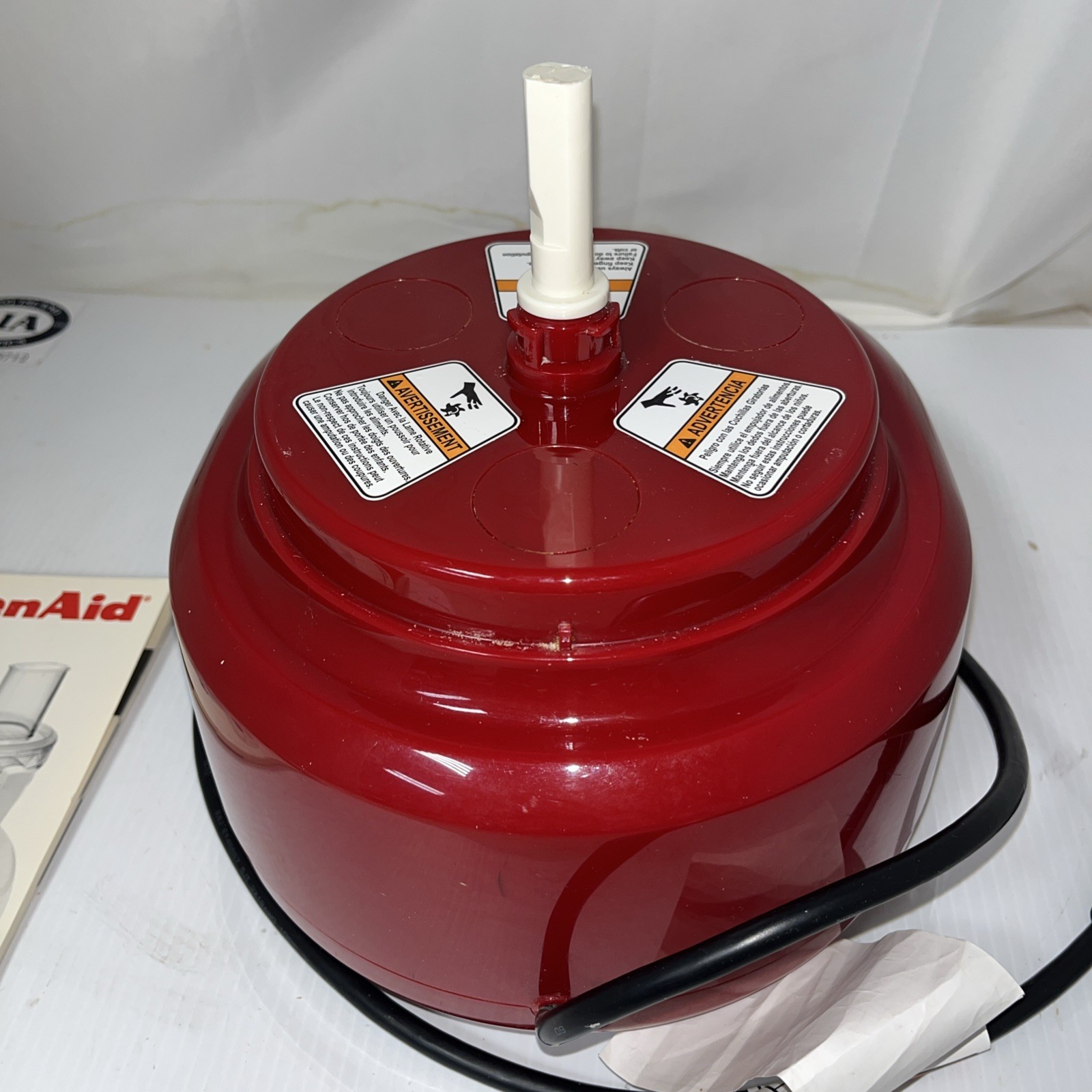 KitchenAid Food Processor Base Only Red Model KFP740QER1 Directions
