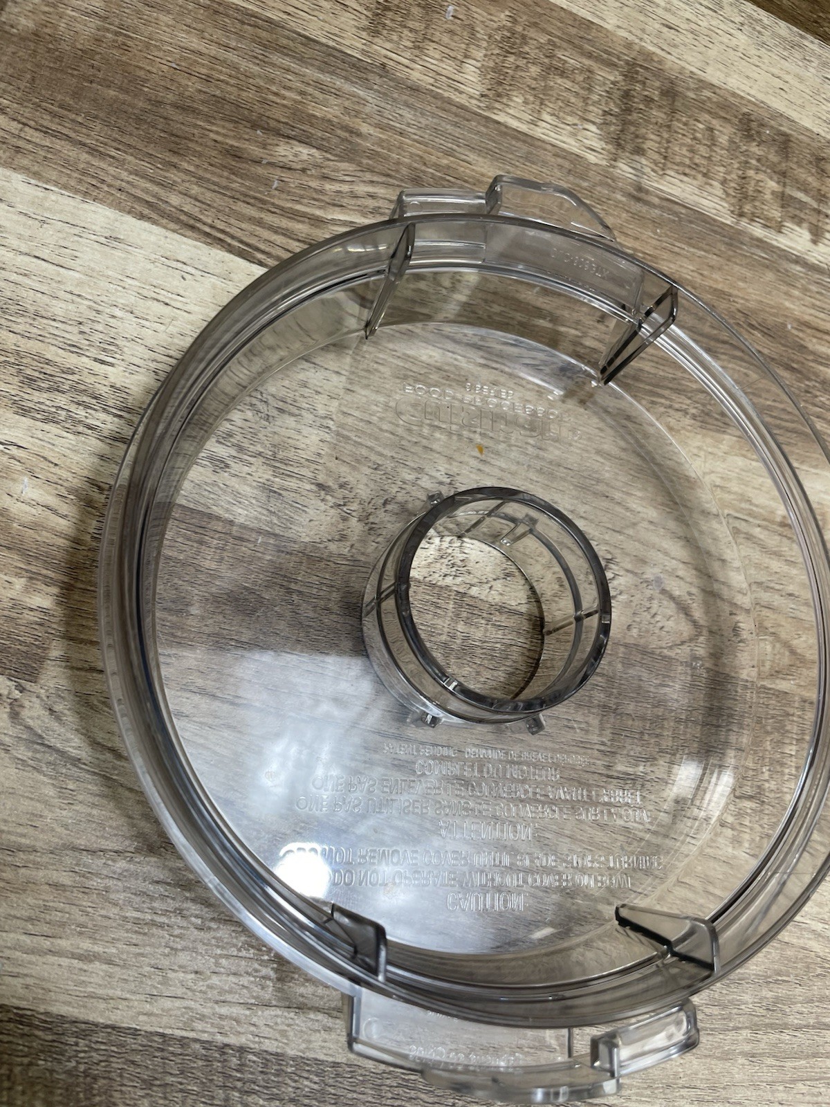 Cuisinart Food Processor 8 Series Replacement Flat Lid DLC-806GTX Lid No Cap OEM