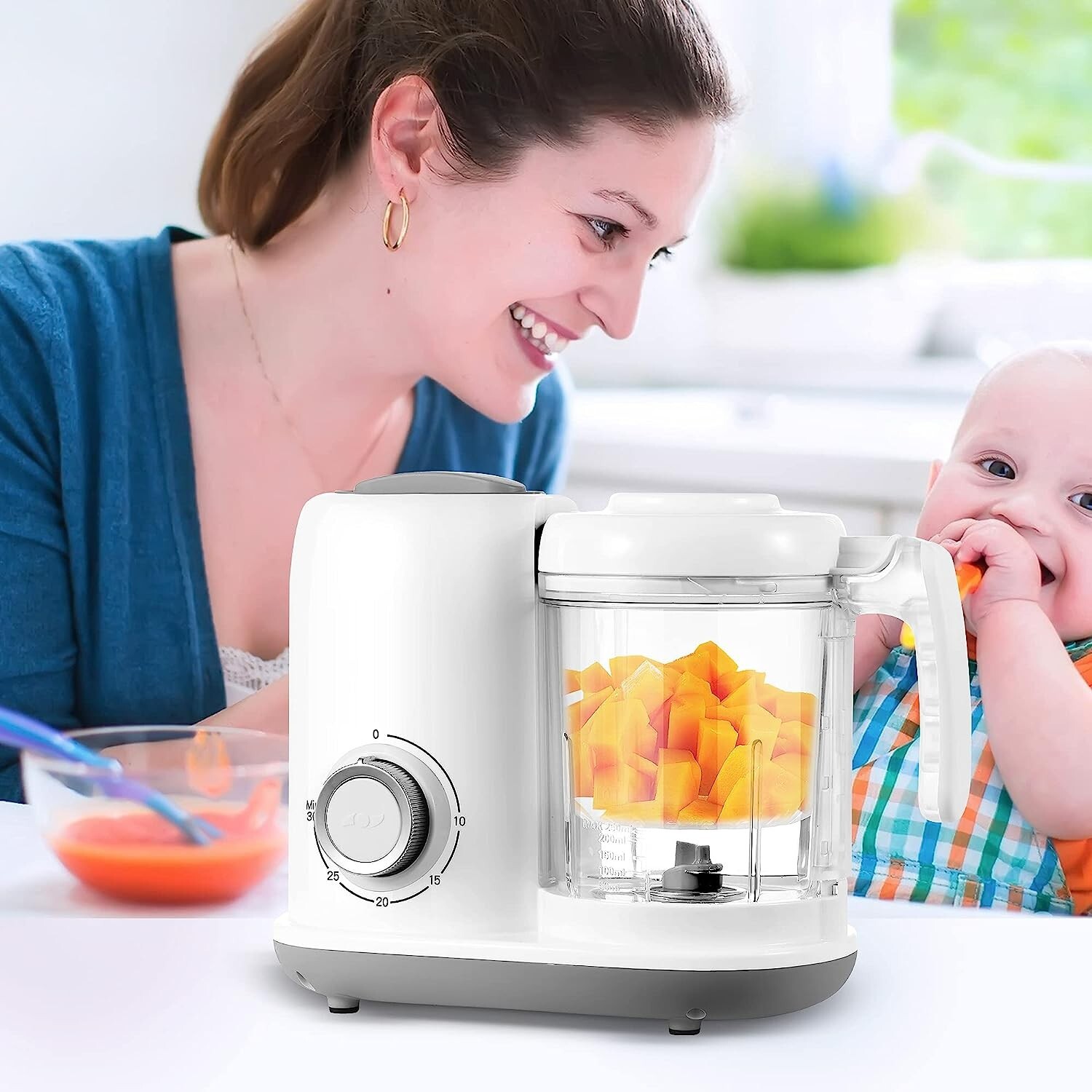 5 in 1 Multifunctional Food Processor 600W Kitchen Food Chopper Blender 10 Cups