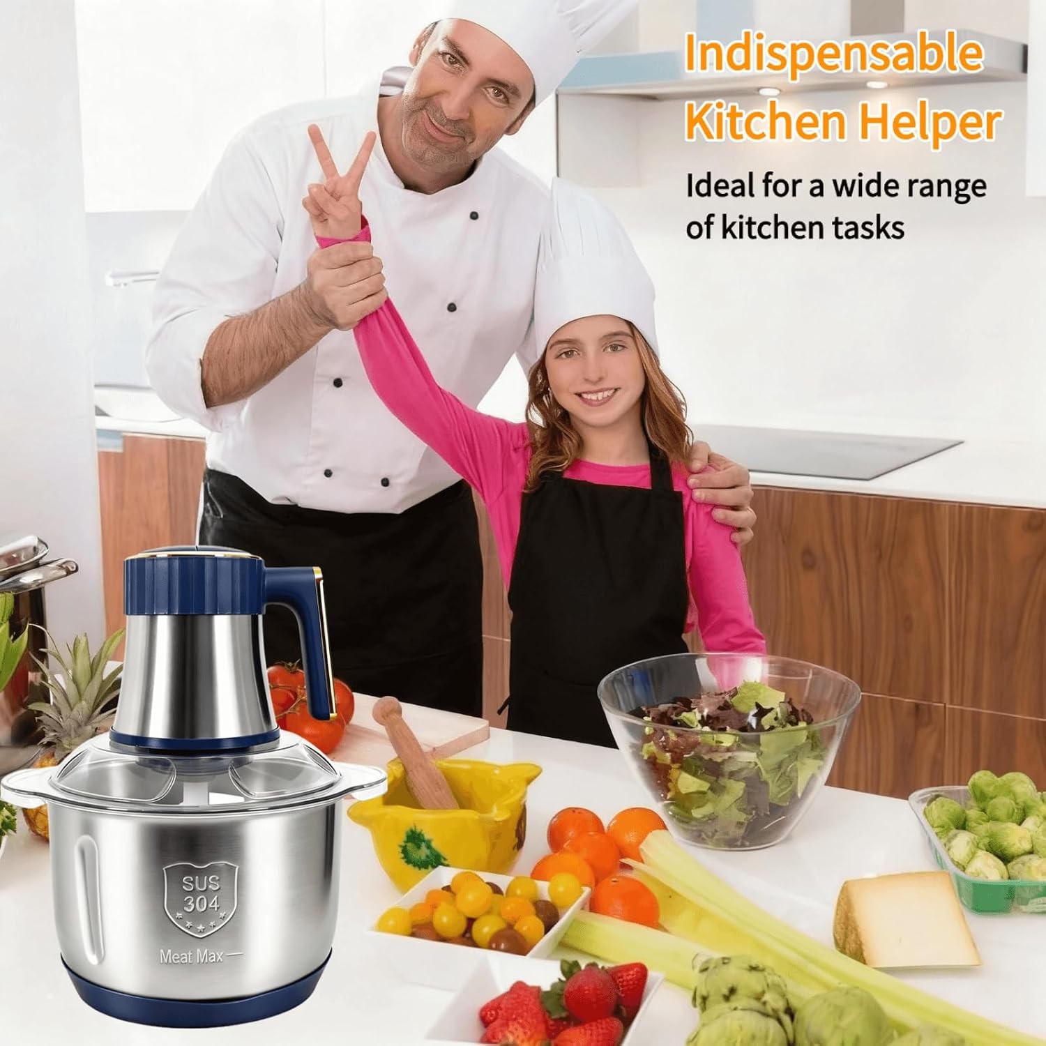 Food Processor,5-Speed Electric Food Chopper,Meat Grinder 5L(20Cups NEW