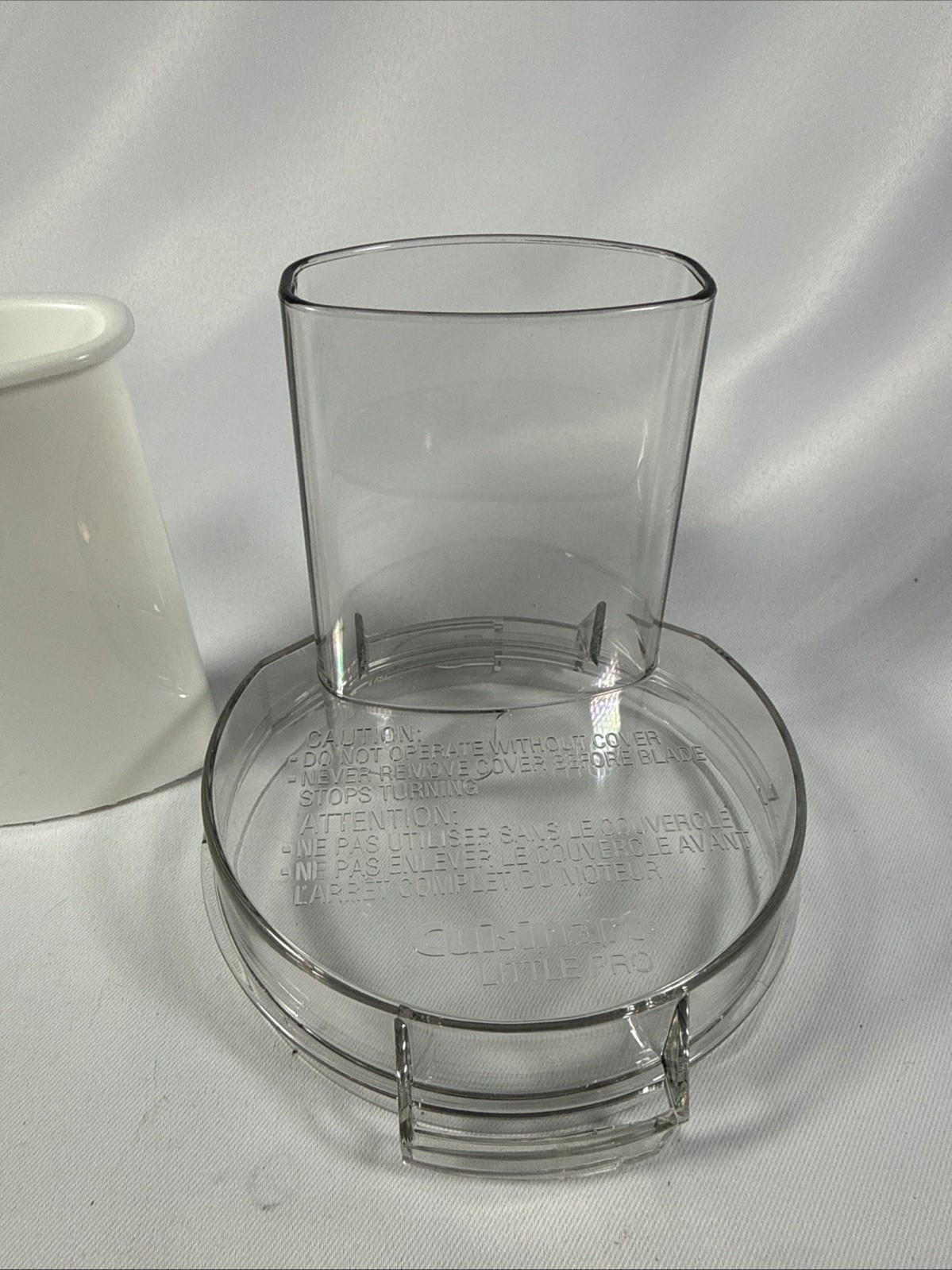 Cuisinart Handy Prep Food Processor DFP-3 Replacement Lid and Pusher DLC-504TX