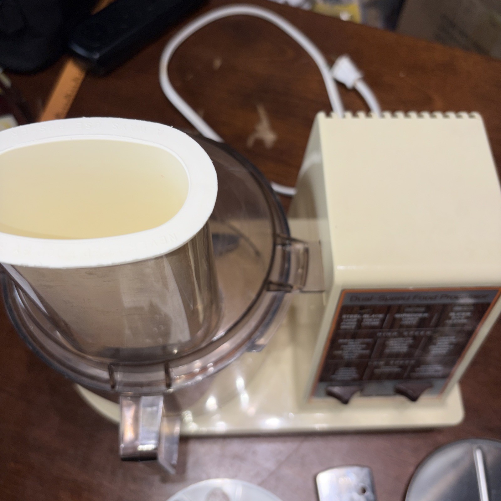 Vintage Hamilton Beach Scovill Dual Speed Food Processor Model 702-3 USA Used